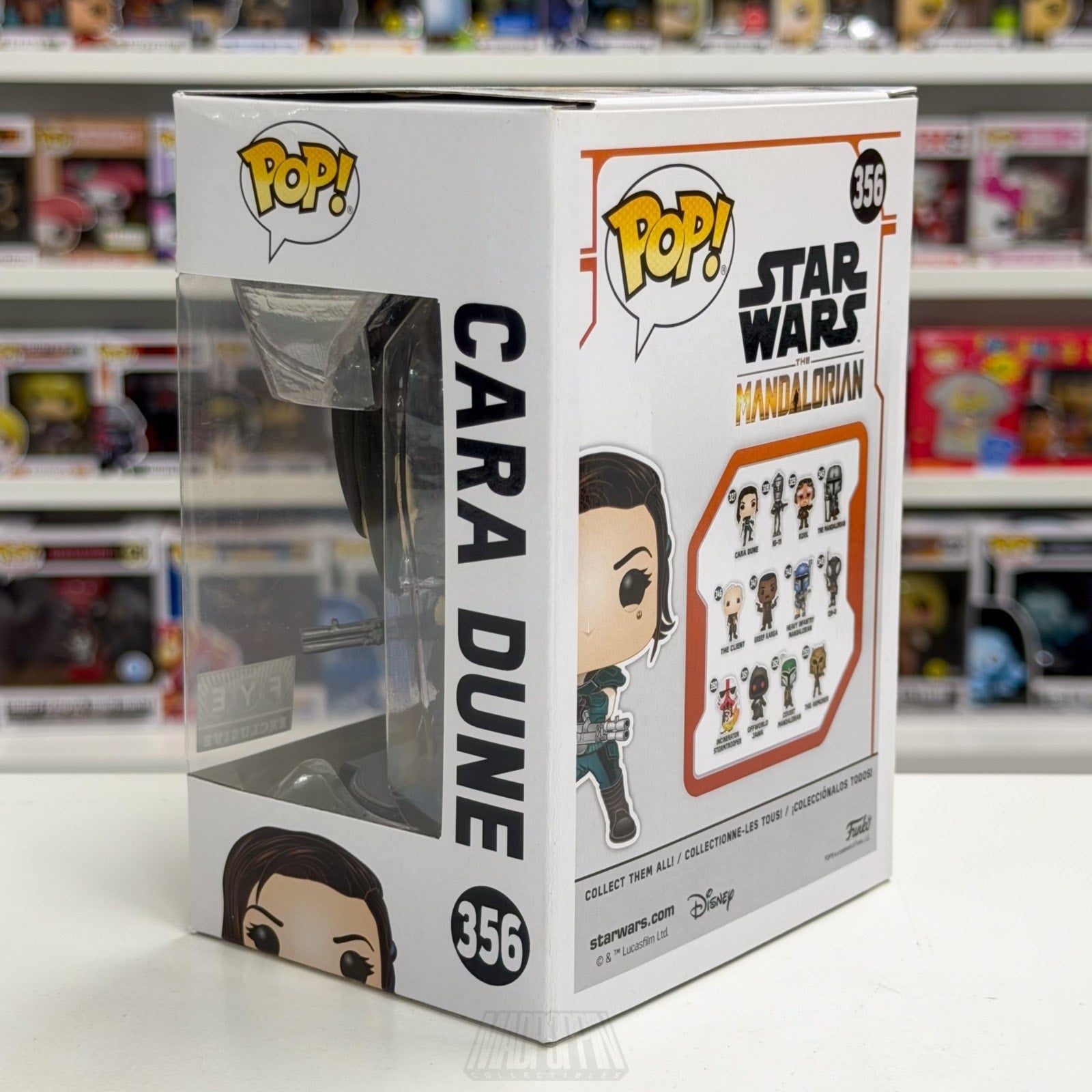 Funko Pop Star Wars The Mandalorian Cara Dune Heavy Blaster FYE 356 Vinyl Figure