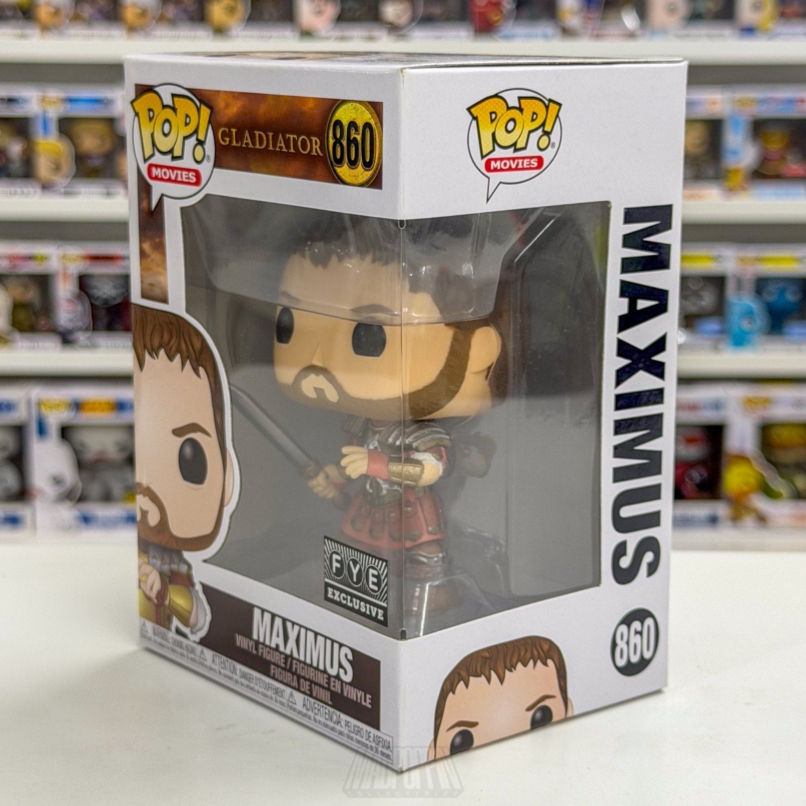 Funko Pop Movies Gladiator Maximus Body Armor FYE 860 Epic Action Vinyl Figure