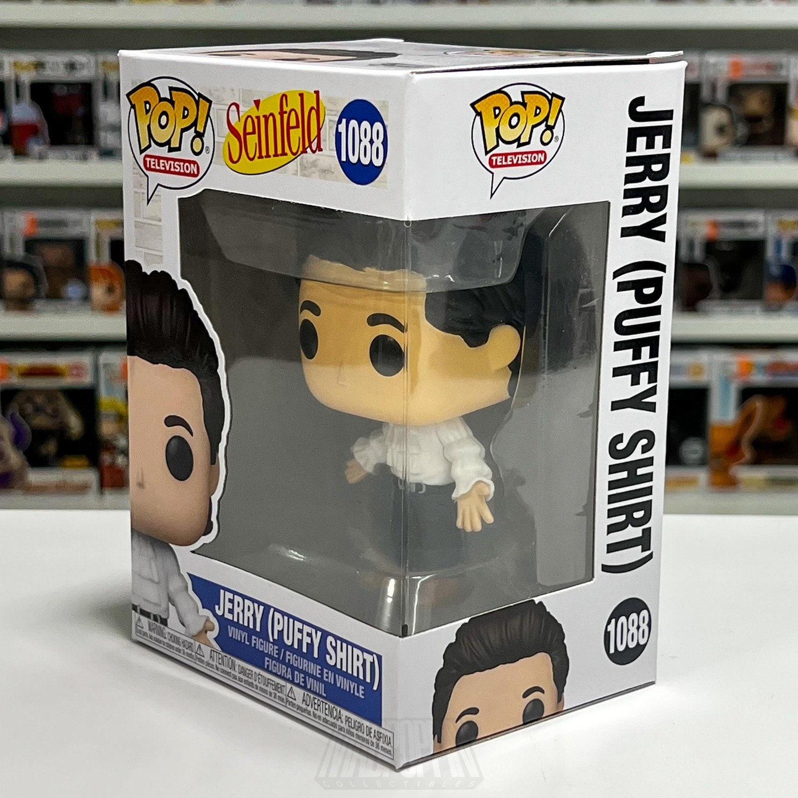 Funko Pop TV Seinfeld Jerry White Puffy Shirt 1088 Comedy Sitcom Vinyl Figure