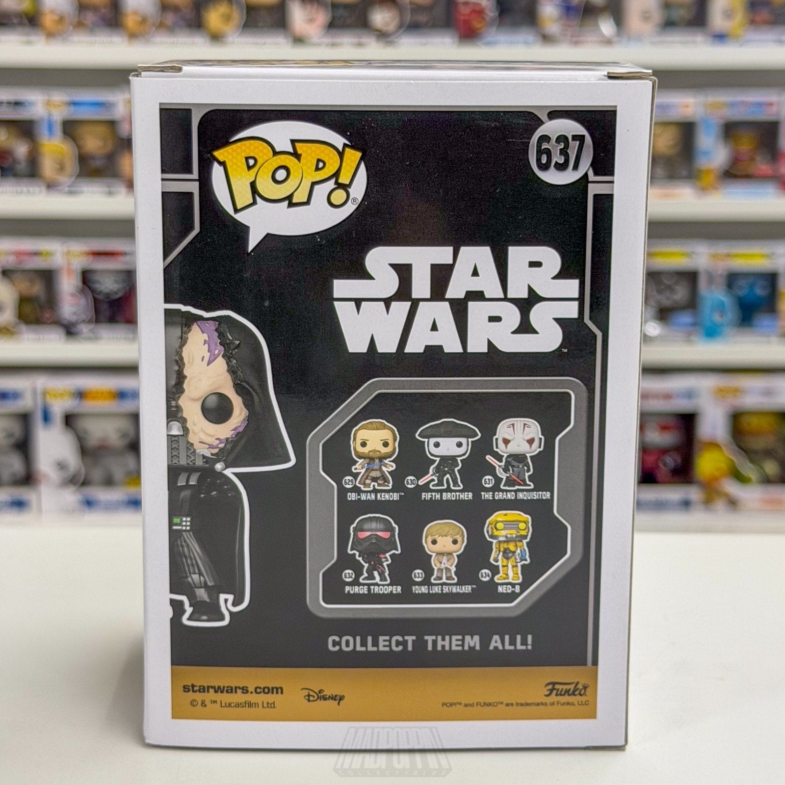 Funko Pop Star Wars Darth Vader Battle Damaged Walmart 637 Jedi Sith Toy Figure