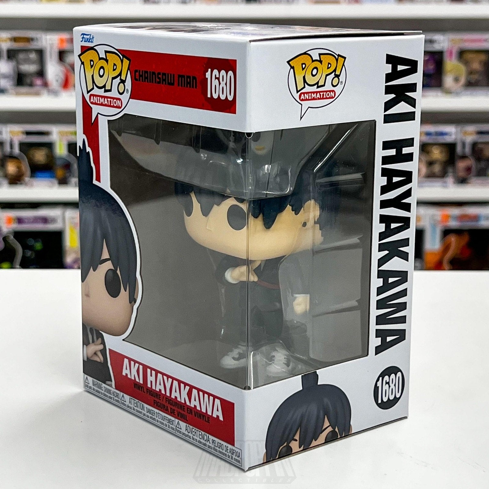 Funko Pop Anime Chainsaw Man Aki Hayakawa 1680 Japan Manga Hunter Vinyl Figure