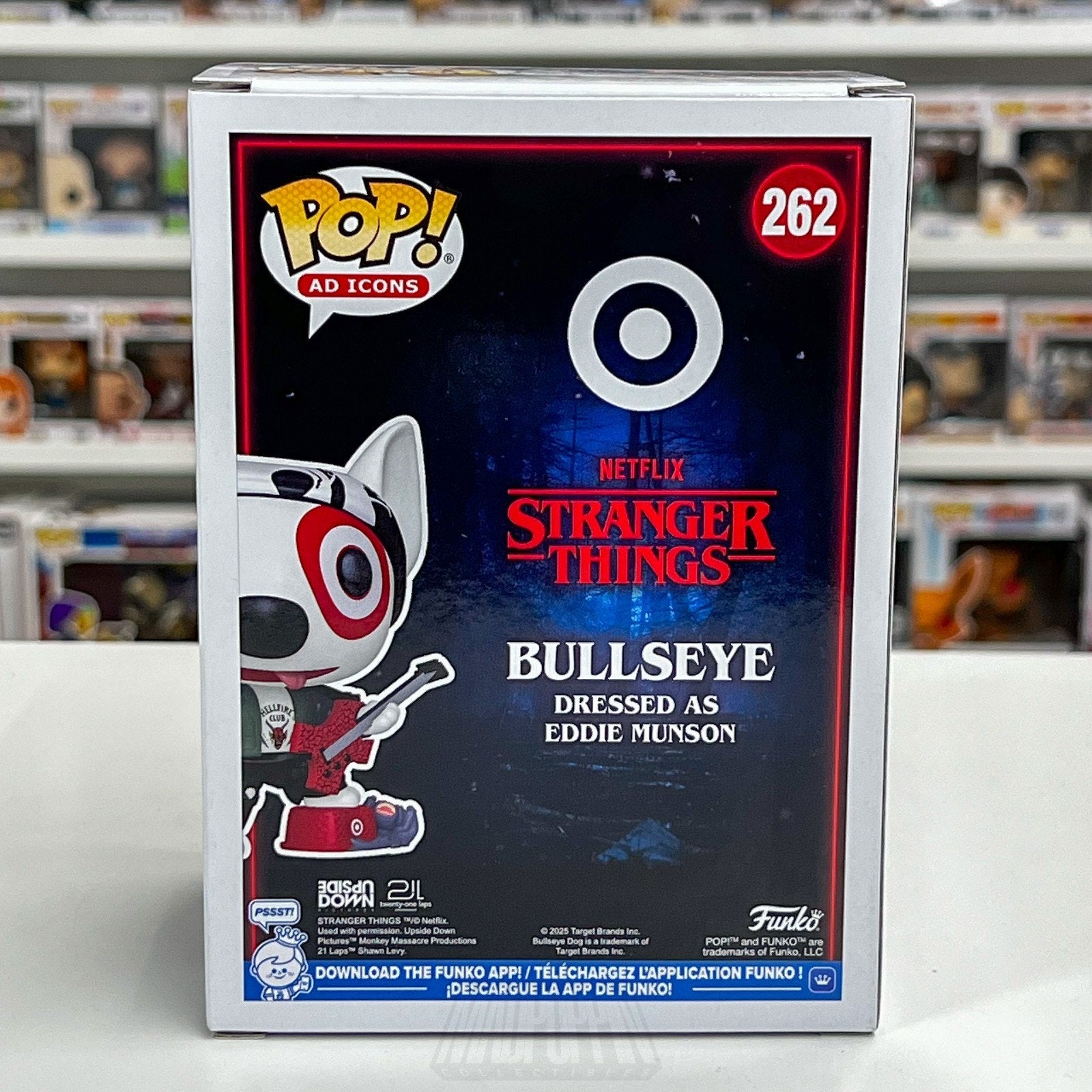 Funko Pop Ad Icons Target Stranger Things Bullseye As Eddie Munson 262 Toy Vinyl