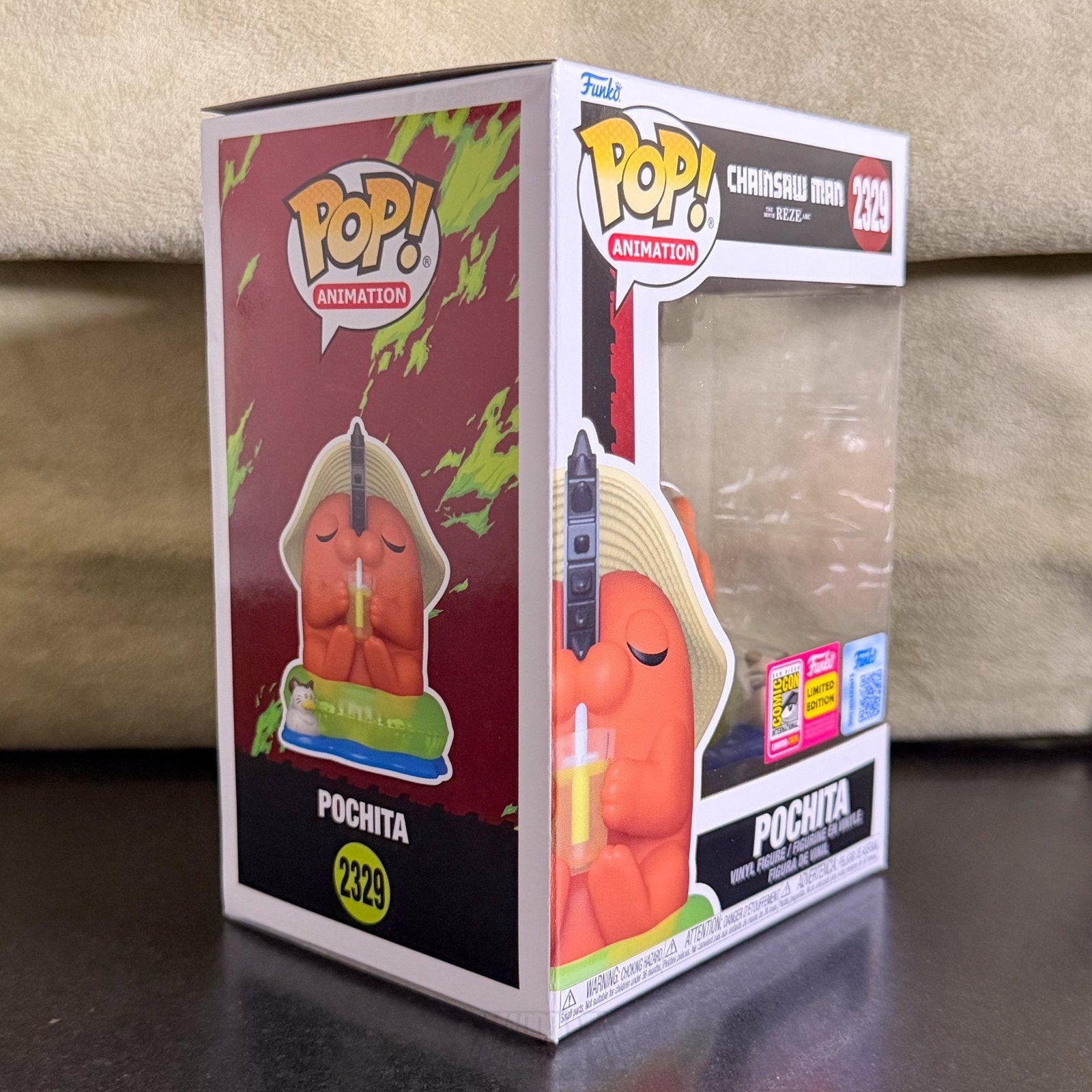 Funko Pop Anime Chainsaw Man Pochita Lounging 2329 SDCC 2026 Manga Vinyl Figure