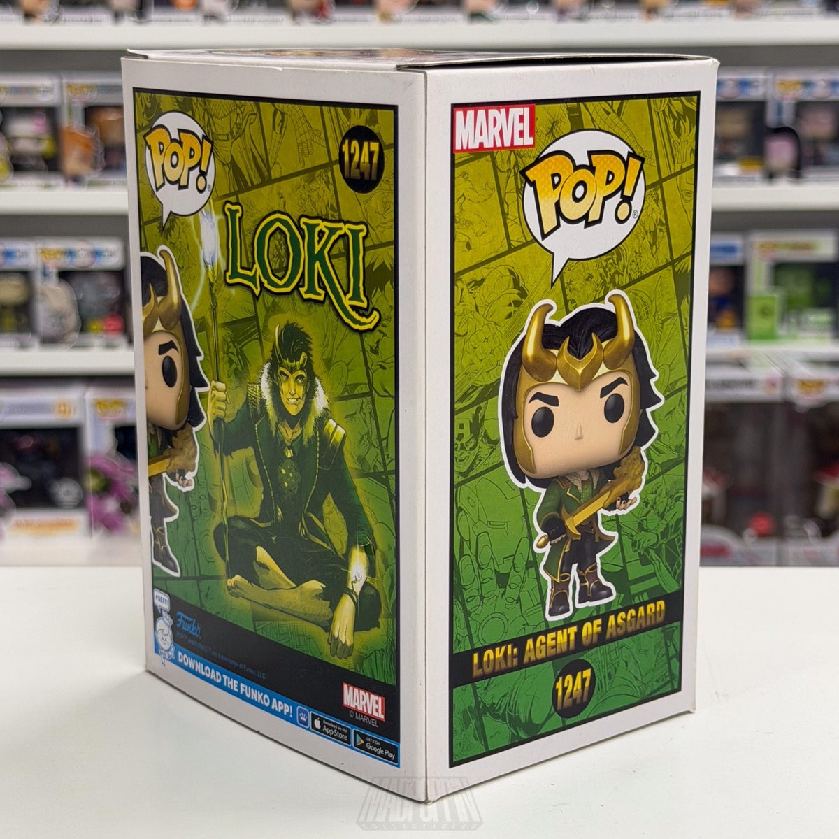 Funko Pop Marvel Loki Agent of Asgard Hot Topic 1247 Comic Book Toy Vinyl Figure