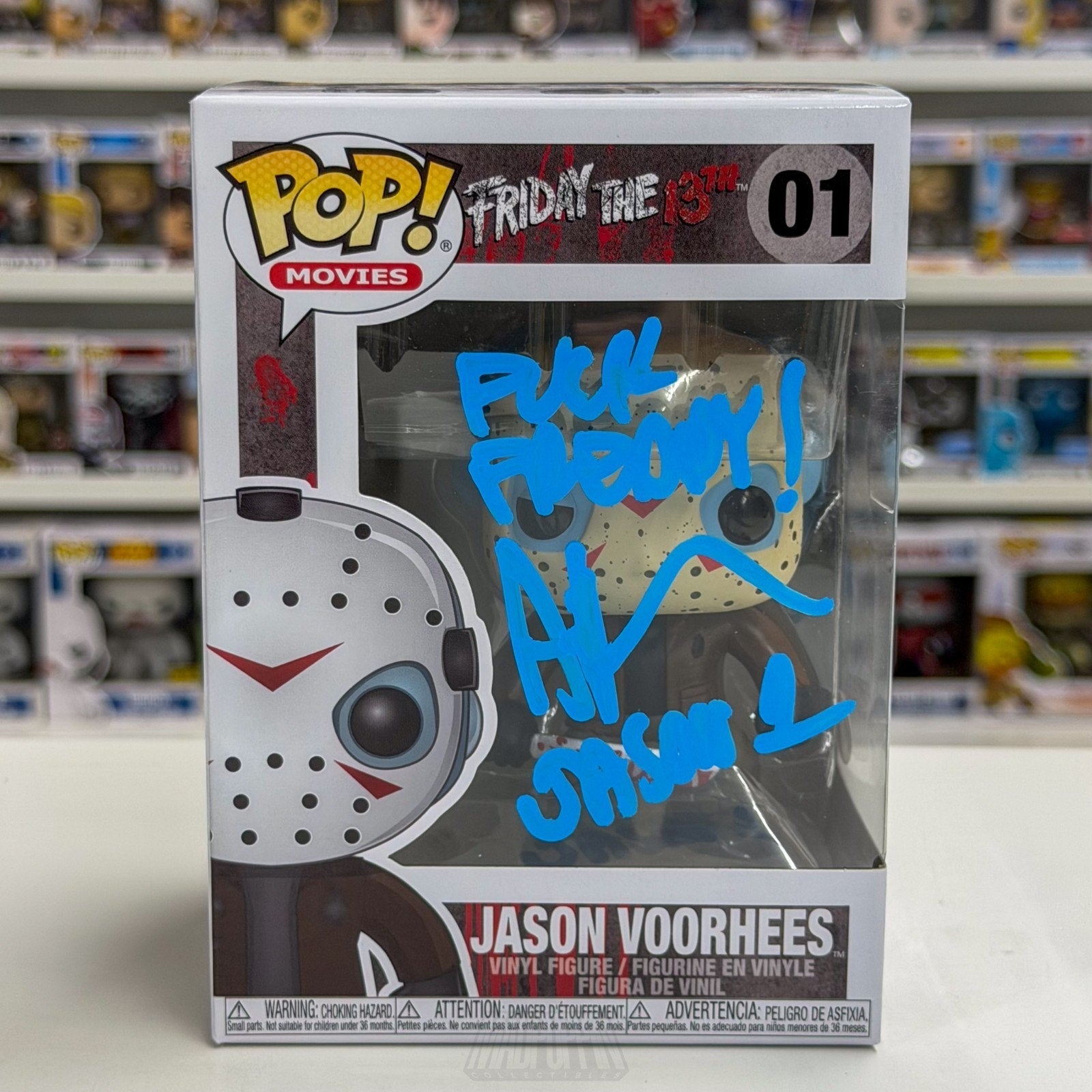 Funko Pop Movies Friday the 13th Jason Voorhees Signed JSA 01 Horror Toy Figure