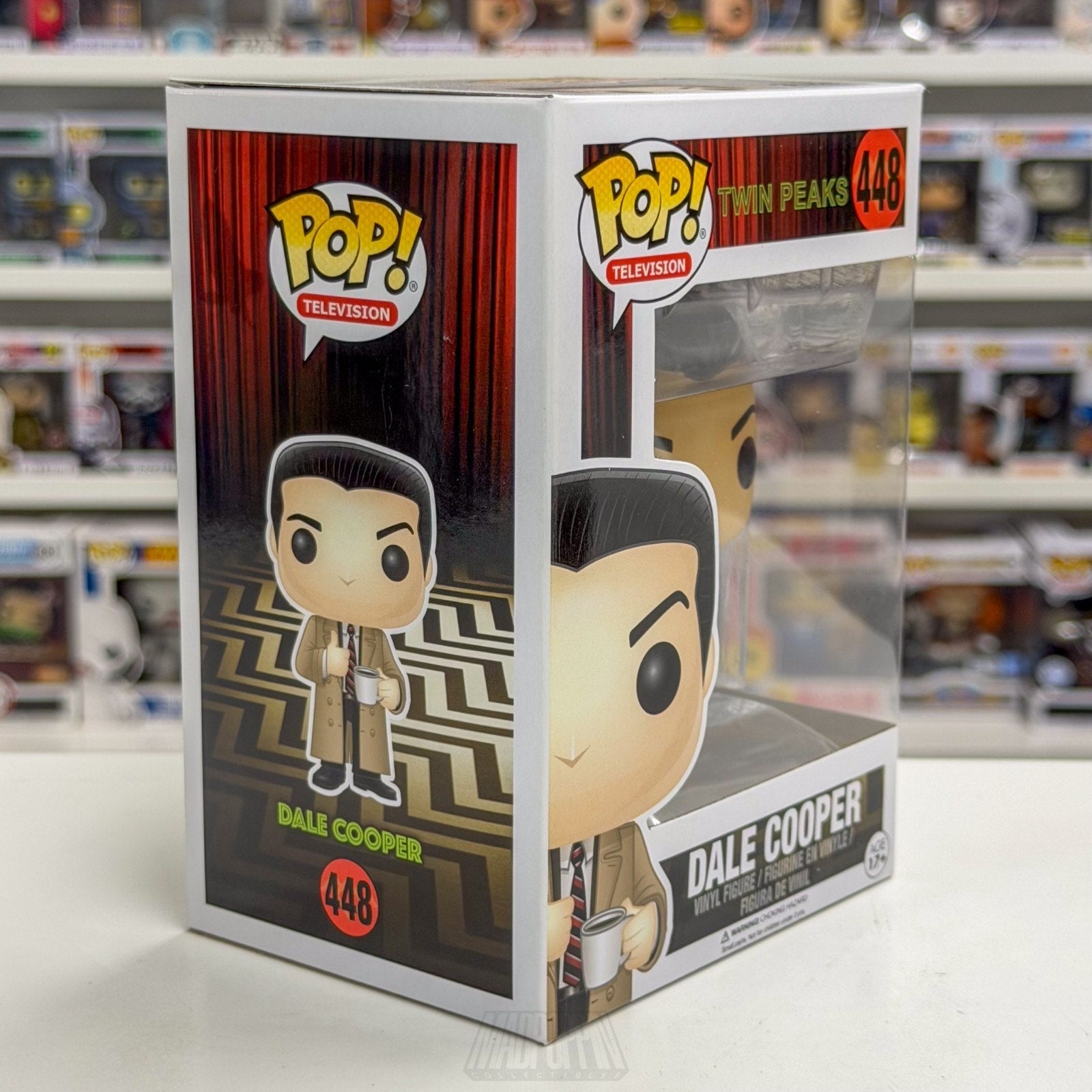 Funko Pop TV Twin Peaks Agent Dale Cooper w/Mug 448 Vaulted Rare Vinyl Figure
