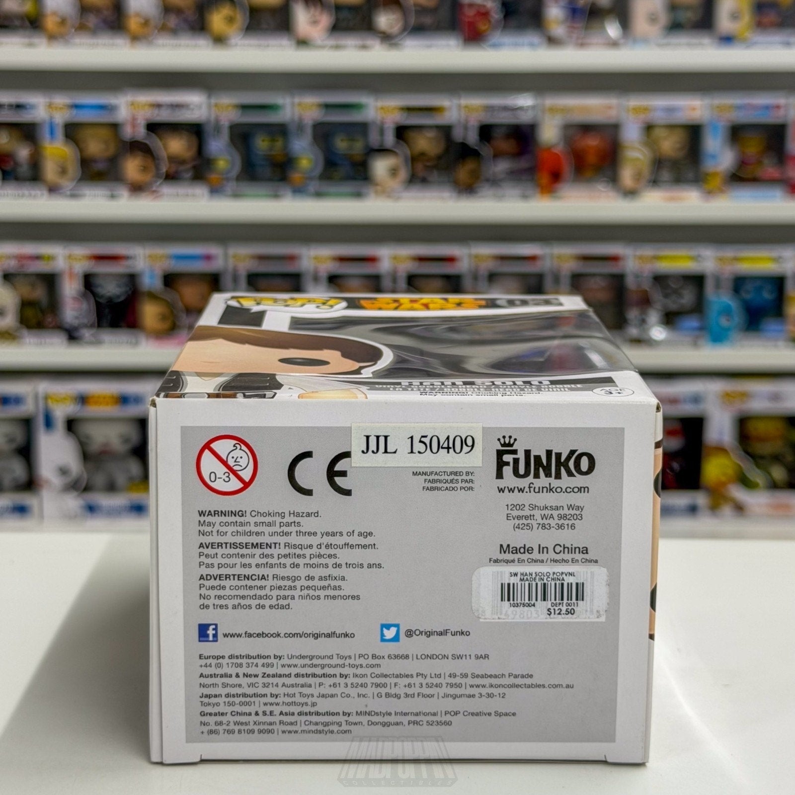 Funko Pop Star Wars Han Solo Black Box Vaulted Edition 03 Smuggler Vinyl Figure