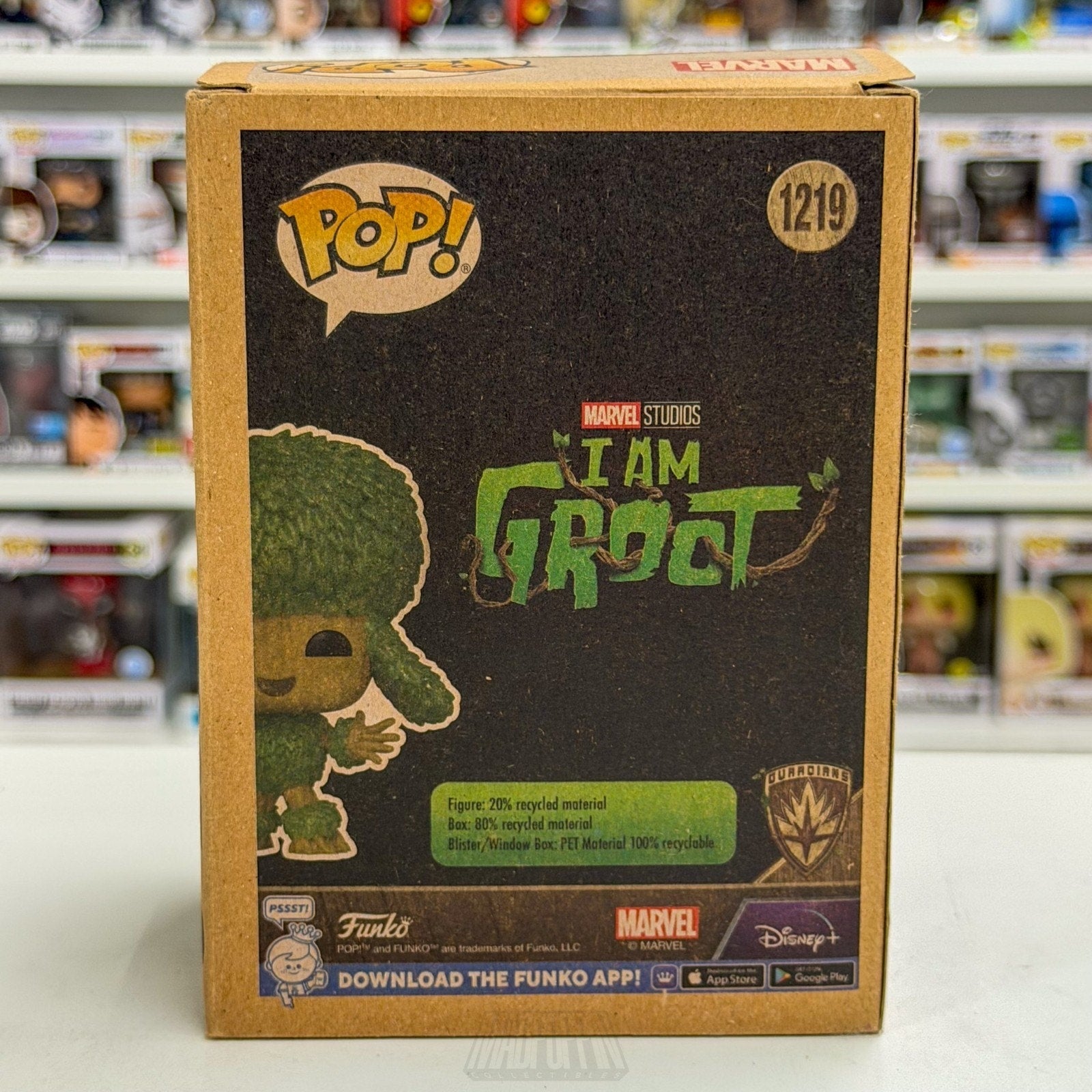 Funko Pop Marvel Poodle I Am Groot Earth Day BoxLunch 1219 Tree Toy Vinyl Figure