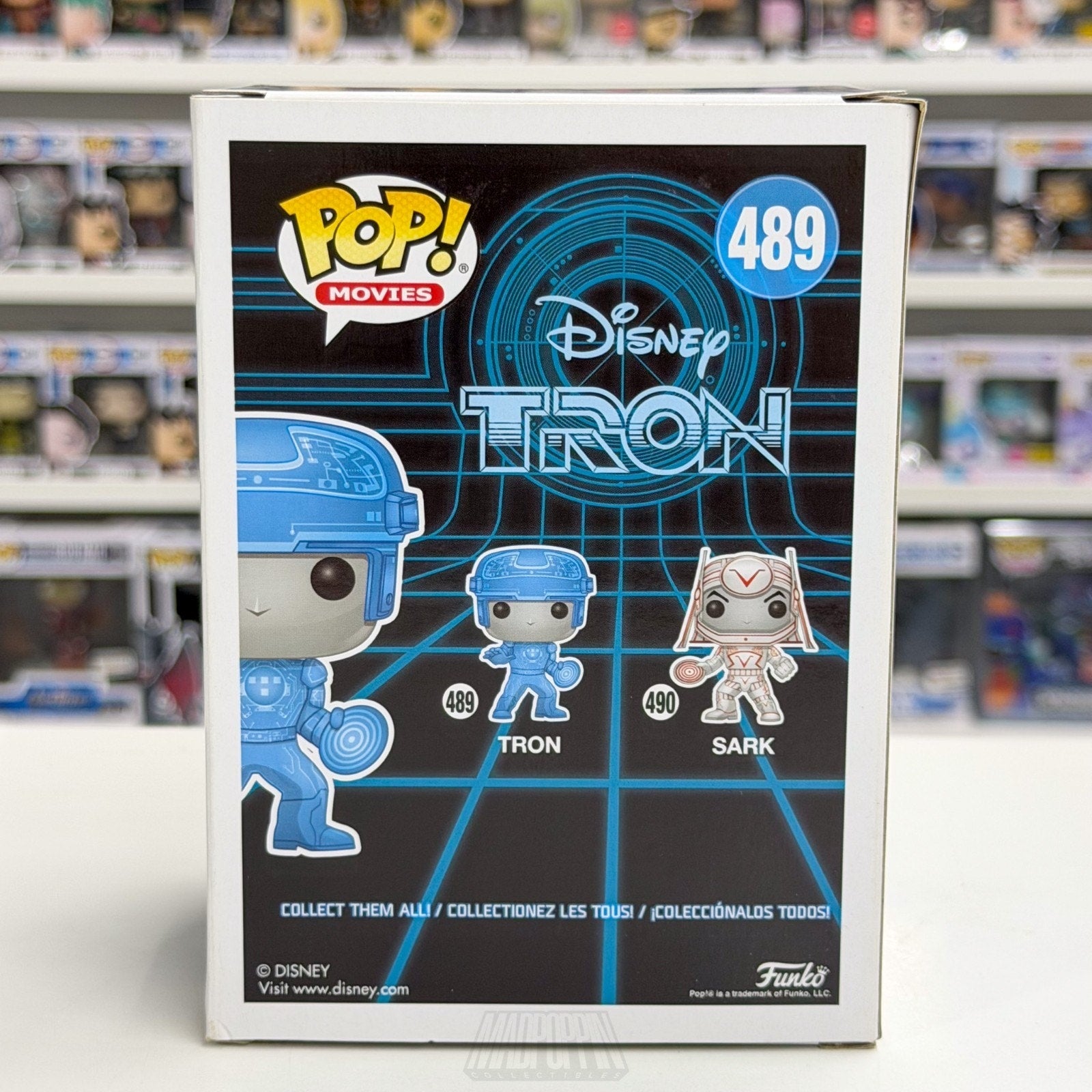 Funko Pop Disney Tron Metallic Glow Chase 489 Sci-Fi Video Game Toy Vinyl Figure