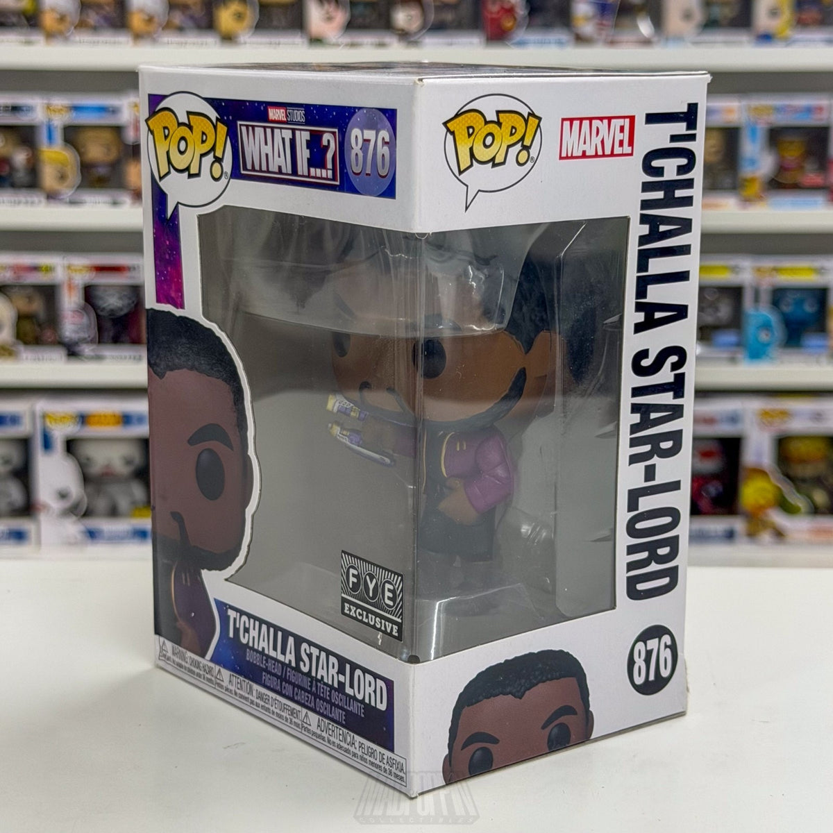 Funko Pop Marvel What If T'Challa Star-Lord FYE 876 Ravagers Wakanda Toy Figure