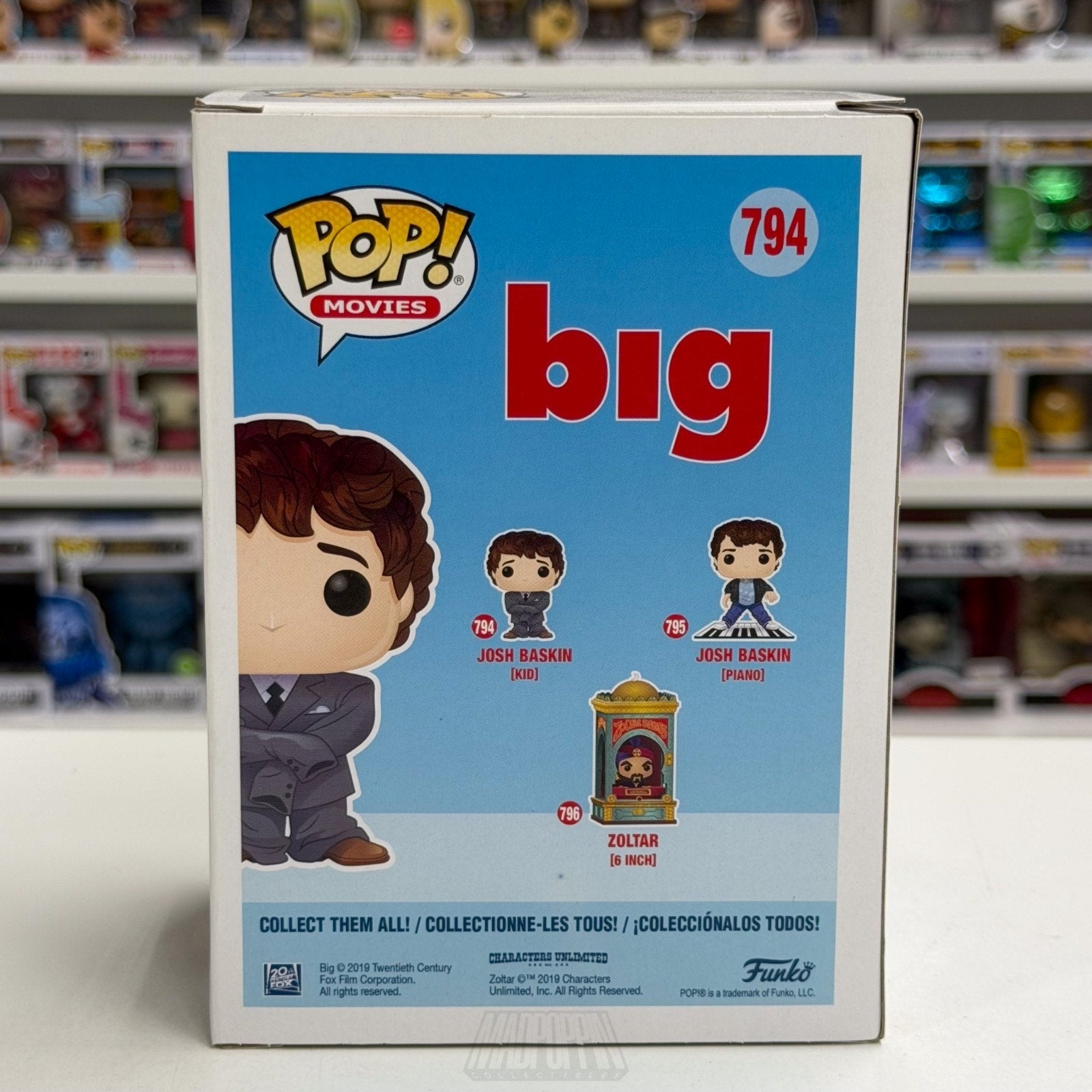 Funko Pop Movies Big Josh Baskin Grey Suit 794 Child Kid Wish Toy Vinyl Figure