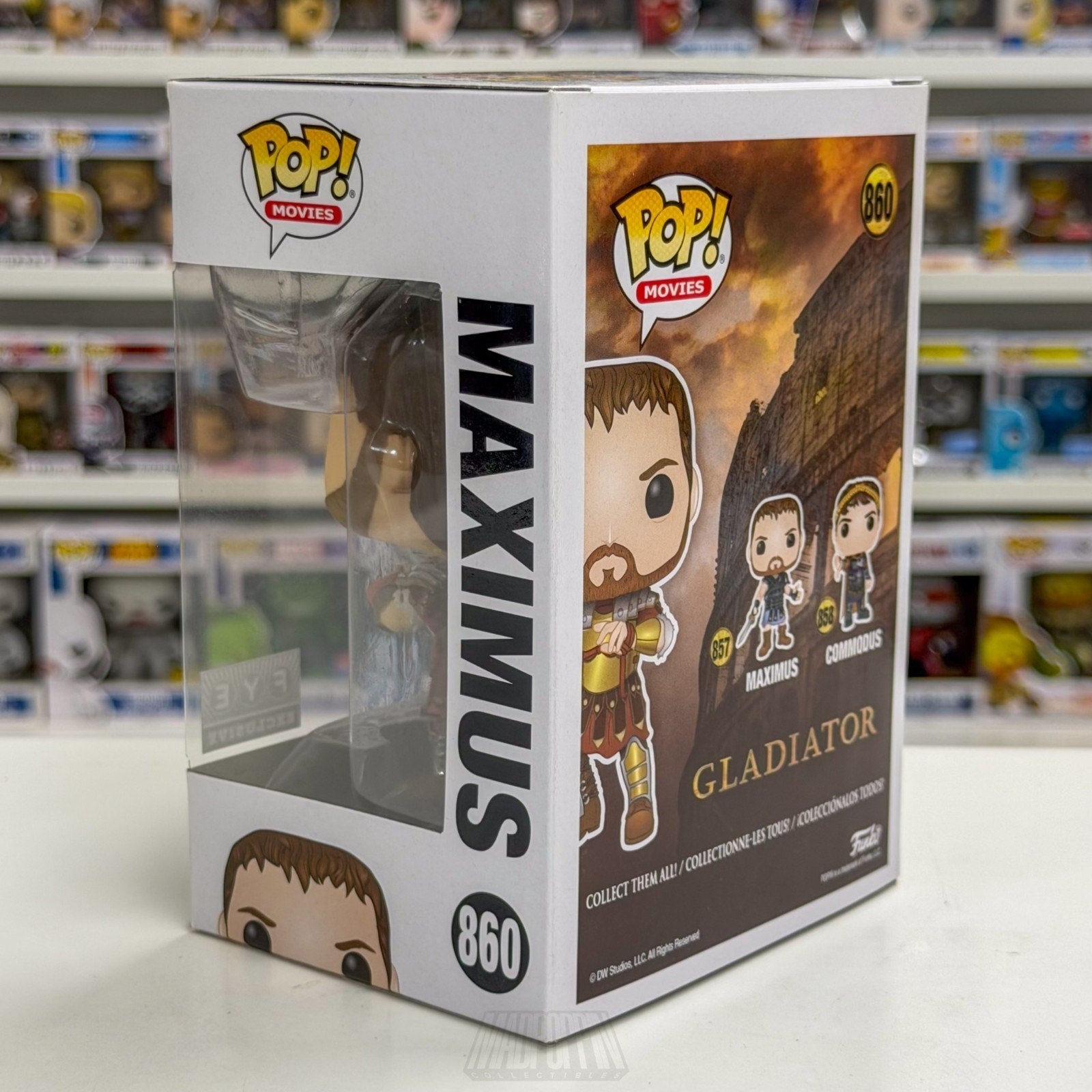 Funko Pop Movies Gladiator Maximus Body Armor FYE 860 Epic Action Vinyl Figure
