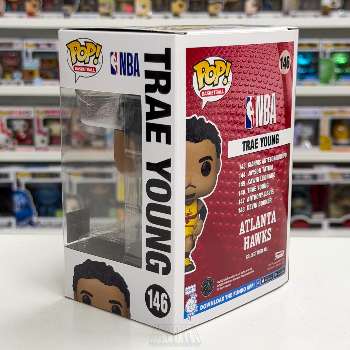 Funko Pop NBA Basketball Atlanta Hawks Trae Young Away Jersey 146 Vinyl Figure
