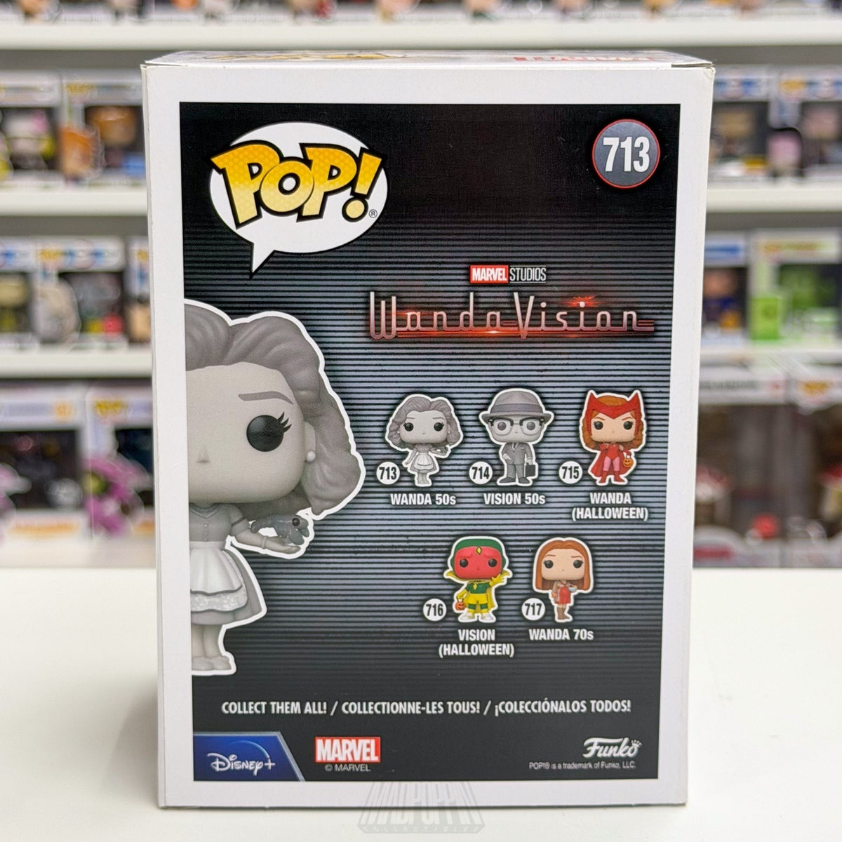 Funko Pop Marvel WandaVision Wanda 50s 713 Scarlet Witch MCU Toy Vinyl Figure