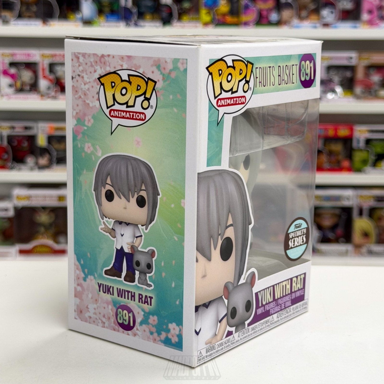 Funko Pop Anime Fruits Basket Yuki Sohma w/Rat Specialty Series 891 Vinyl Figure