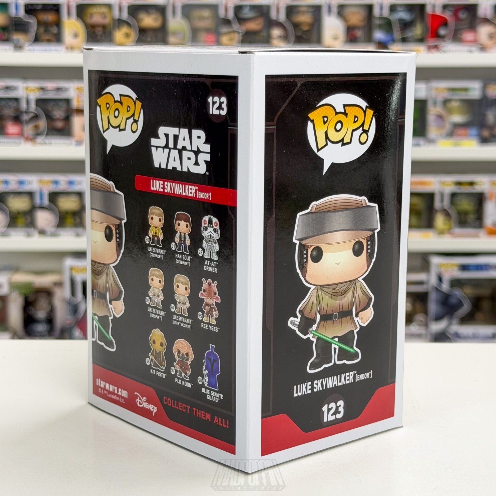 Funko Pop Star Wars Return of the Jedi Luke Skywalker Endor 123 ROTJ Toy Figure
