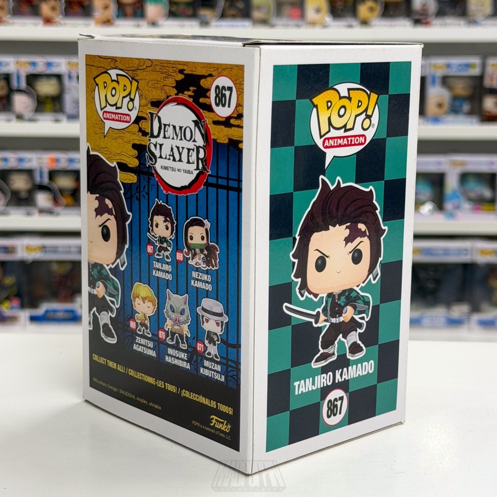Funko Pop Anime Demon Slayer Tanjiro Kamado 867 Japanese Manga Toy Vinyl Figure
