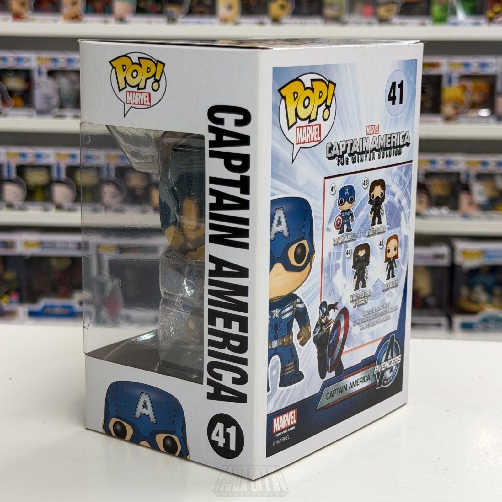 Funko Pop Marvel Captain America Winter Soldier 41 MCU Superhero Vinyl Figure