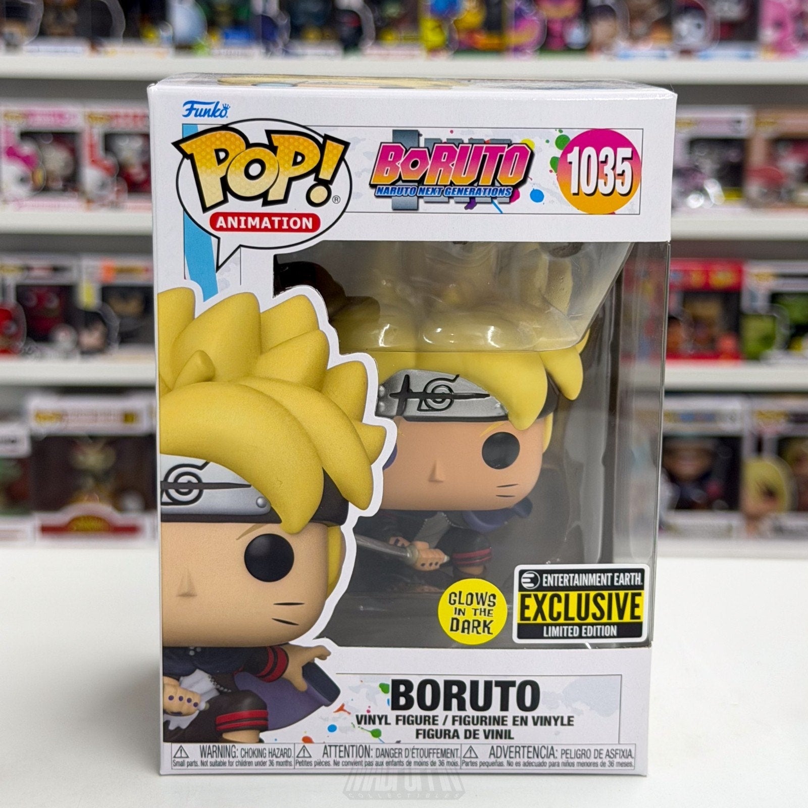 Funko Pop Anime Boruto Naruto Next Gen Glow Entertainment Earth 1035 Toy Figure