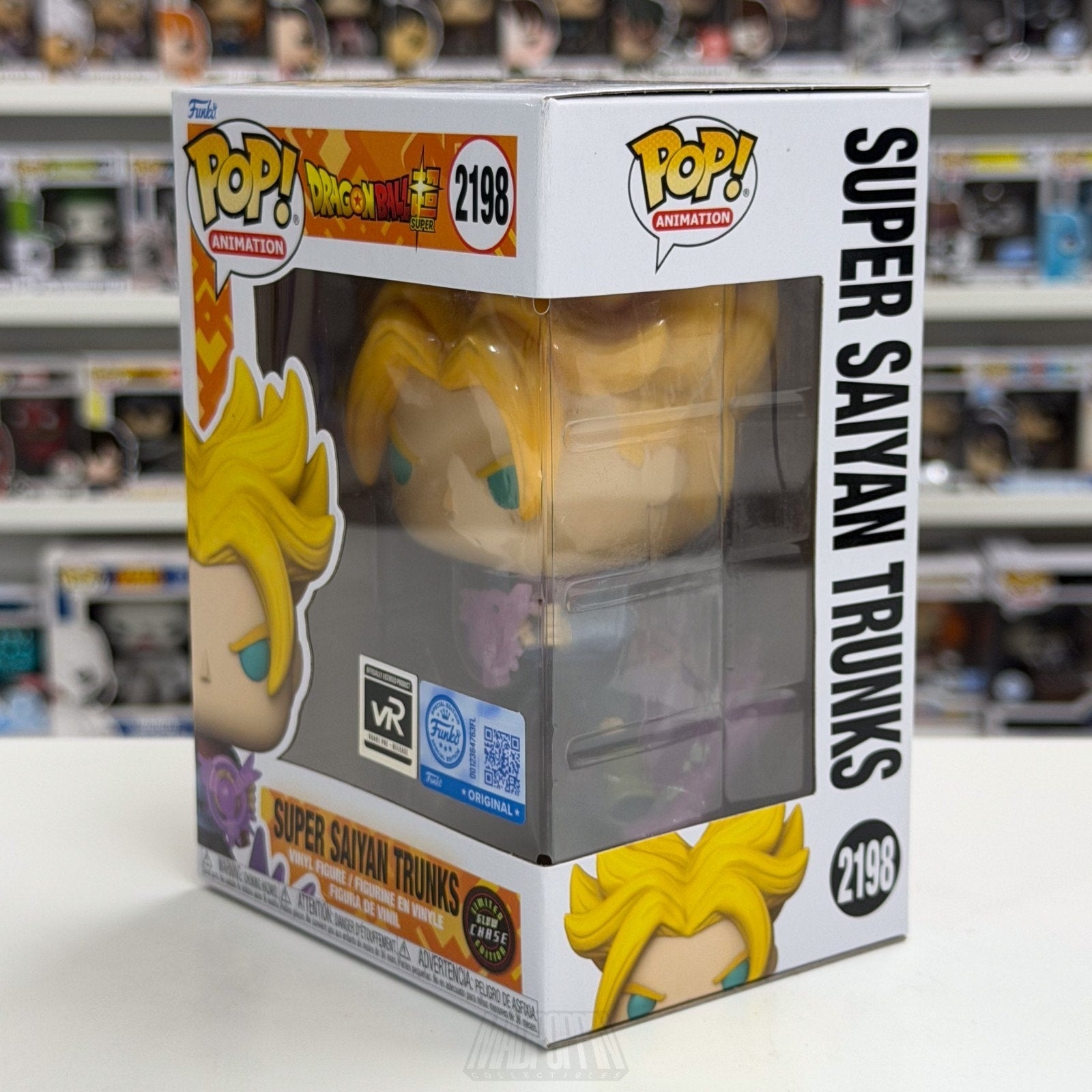 Funko Pop Anime Dragon Ball Super Saiyan Trunks vRare Glow Chase 2198 Toy Figure