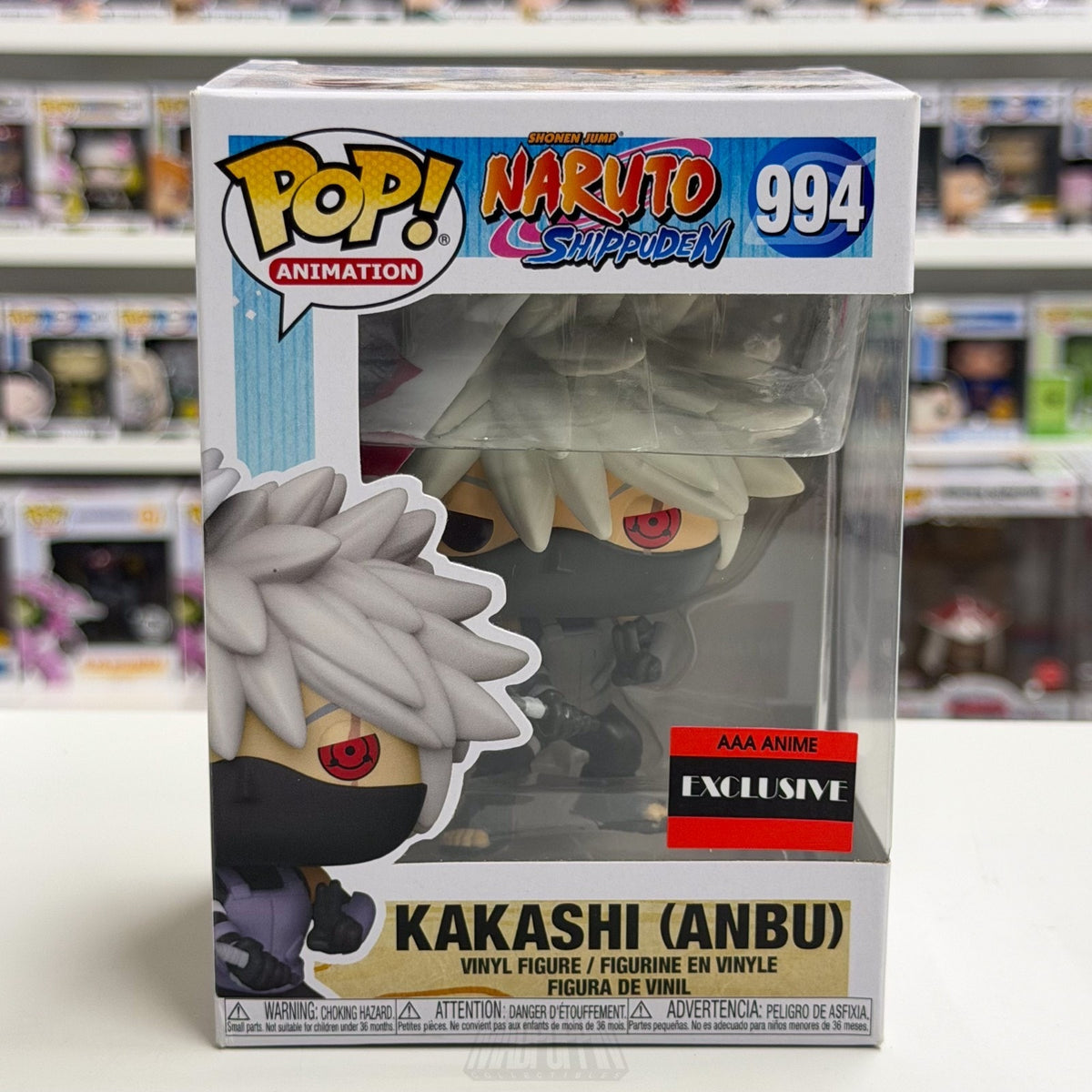 Funko Pop Anime Naruto Kakashi Hatake Anbu AAA Exclusive 994 Manag Vinyl Figure