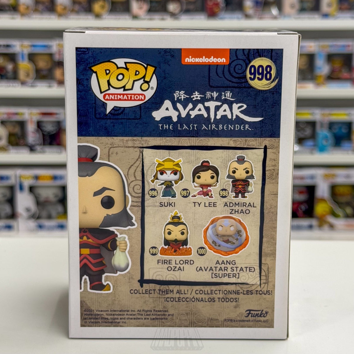 Funko Pop Animation Nickelodeon Avatar Last Airbender Admiral Zhao 998 Figure