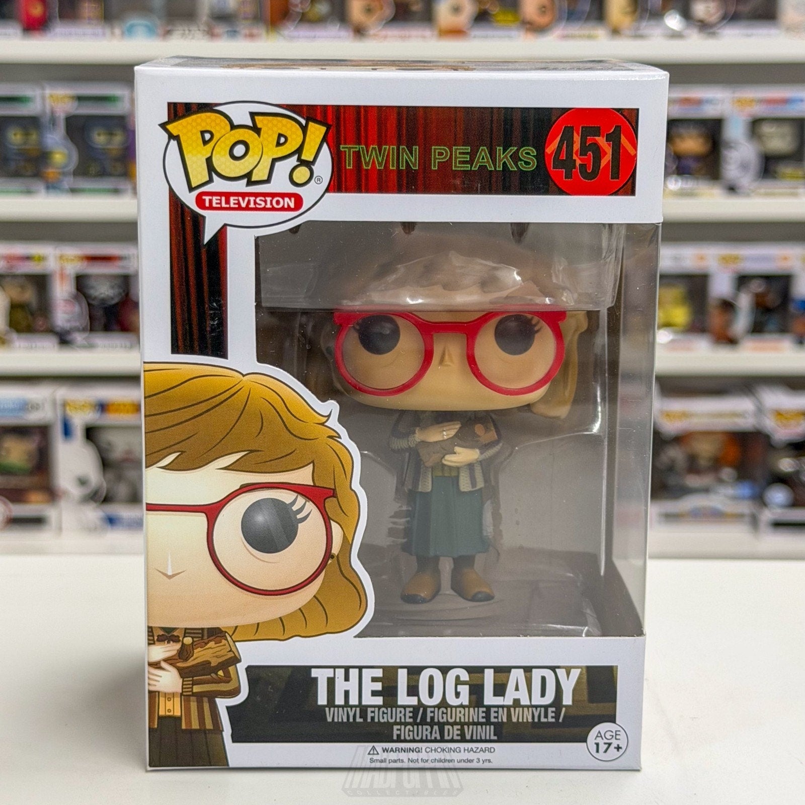 Funko Pop TV Twin Peaks Log Lady Margaret Lanterman 451 Vaulted Rare Toy Figure