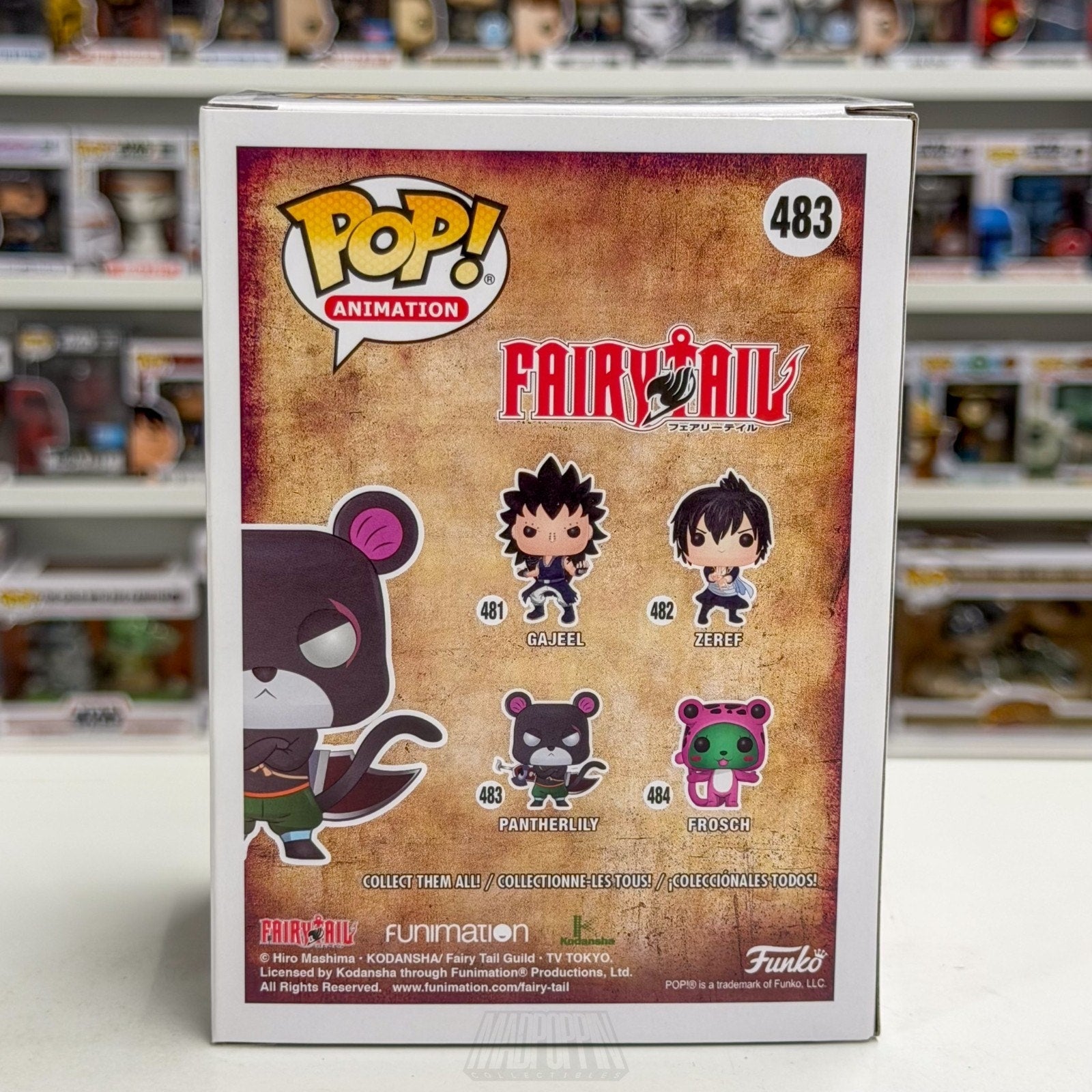 Funko Pop Anime Fairy Tail Pantherlily 483 Japanese Manga Wizards Vinyl Figure