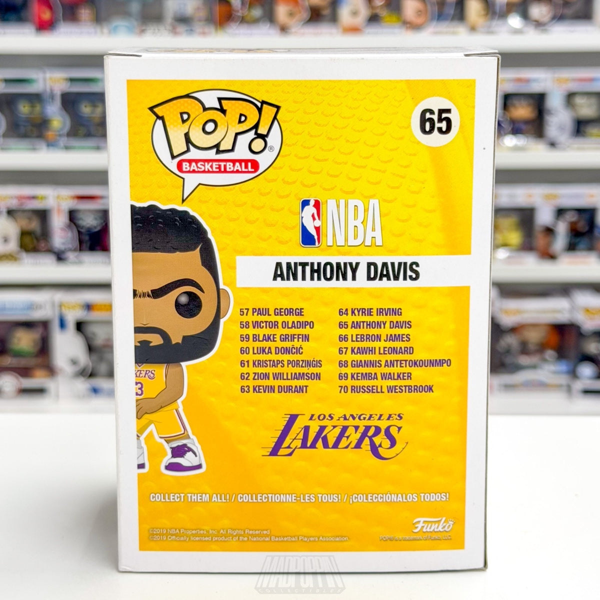 Funko Pop NBA Basketball Los Angeles Lakers Anthony Davis 65 Toy Vinyl Figure