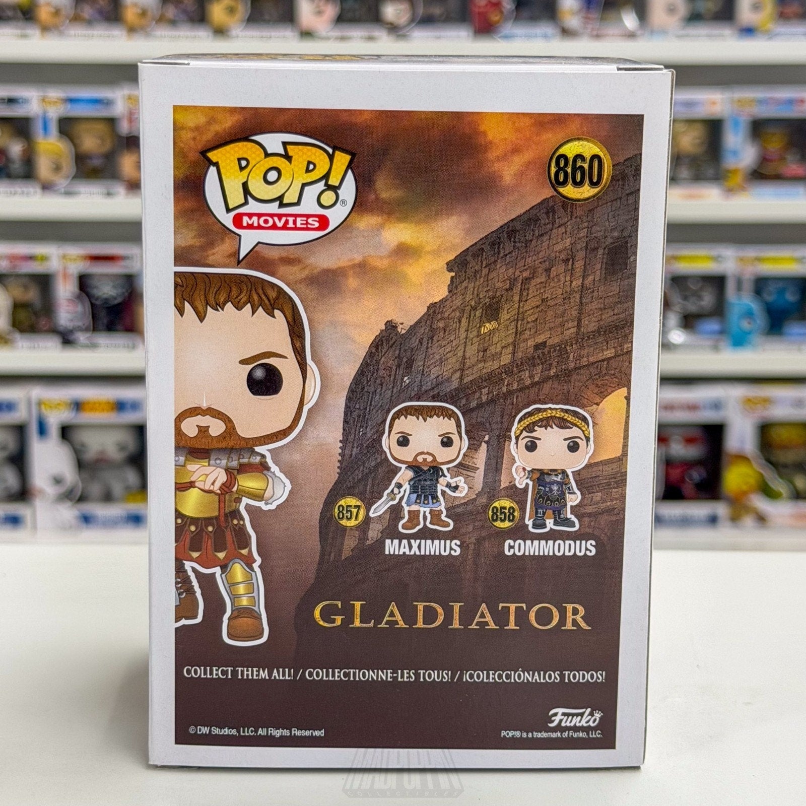 Funko Pop Movies Gladiator Maximus Body Armor FYE 860 Epic Action Vinyl Figure