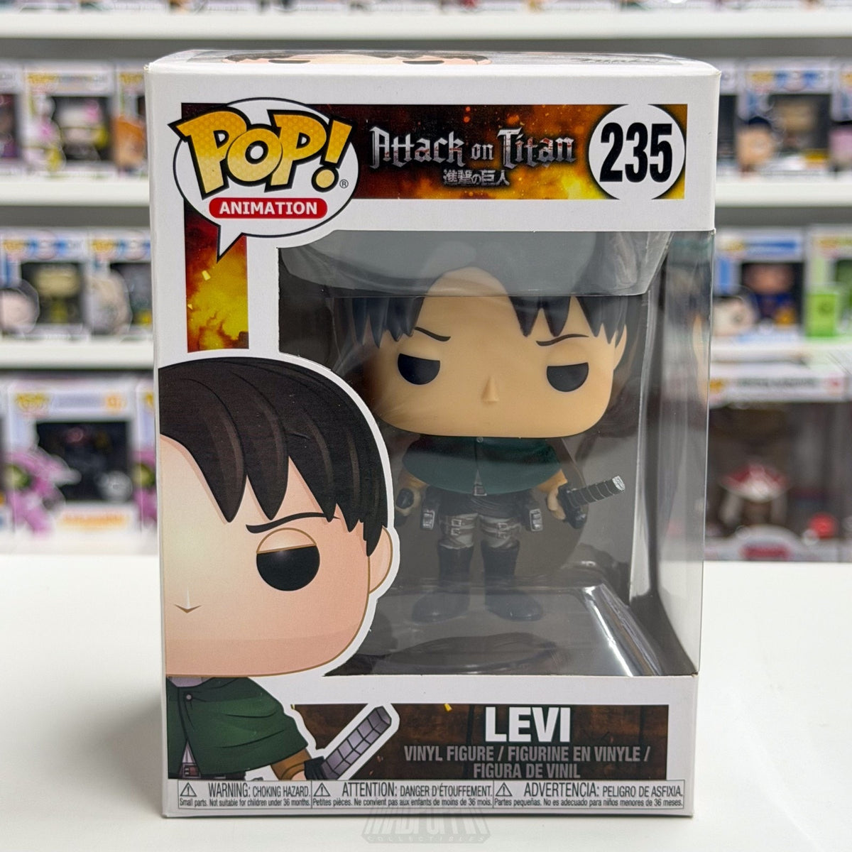 Funko Pop Anime Attack on Titan Levi Ackerman 235 Japanese Manga Vinyl Figure