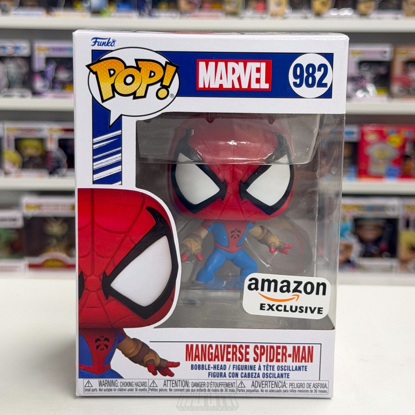 Funko Pop Marvel Mangaverse Spider-Man Amazon 982 Beyond Amazing Vinyl Figure