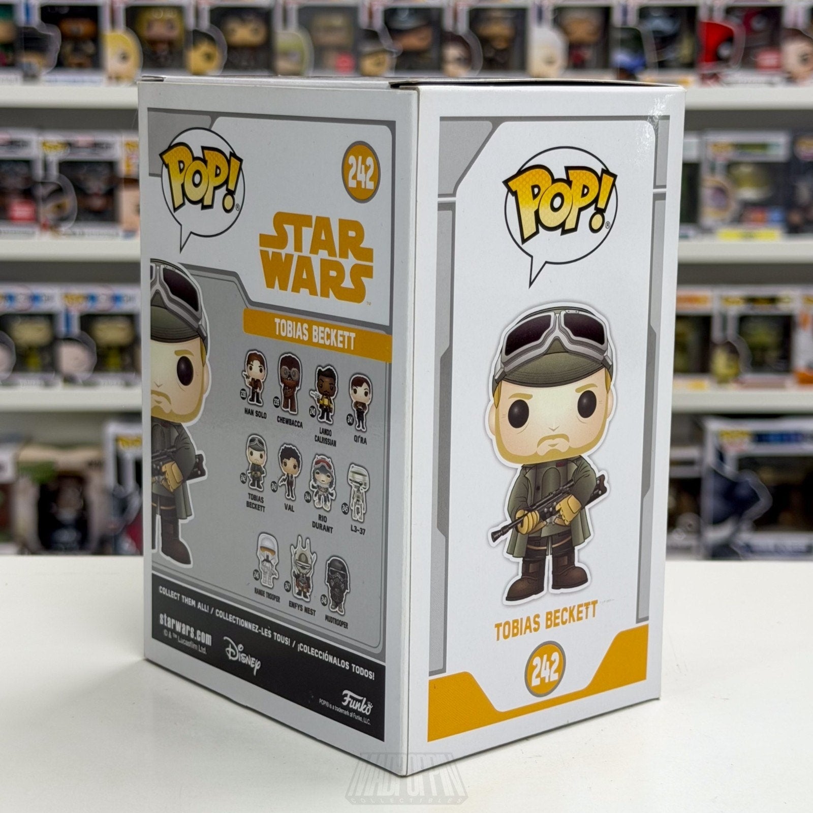 Funko Pop Star Wars Solo Story Tobias Beckett 242 Thief Crime Empire Toy Figure