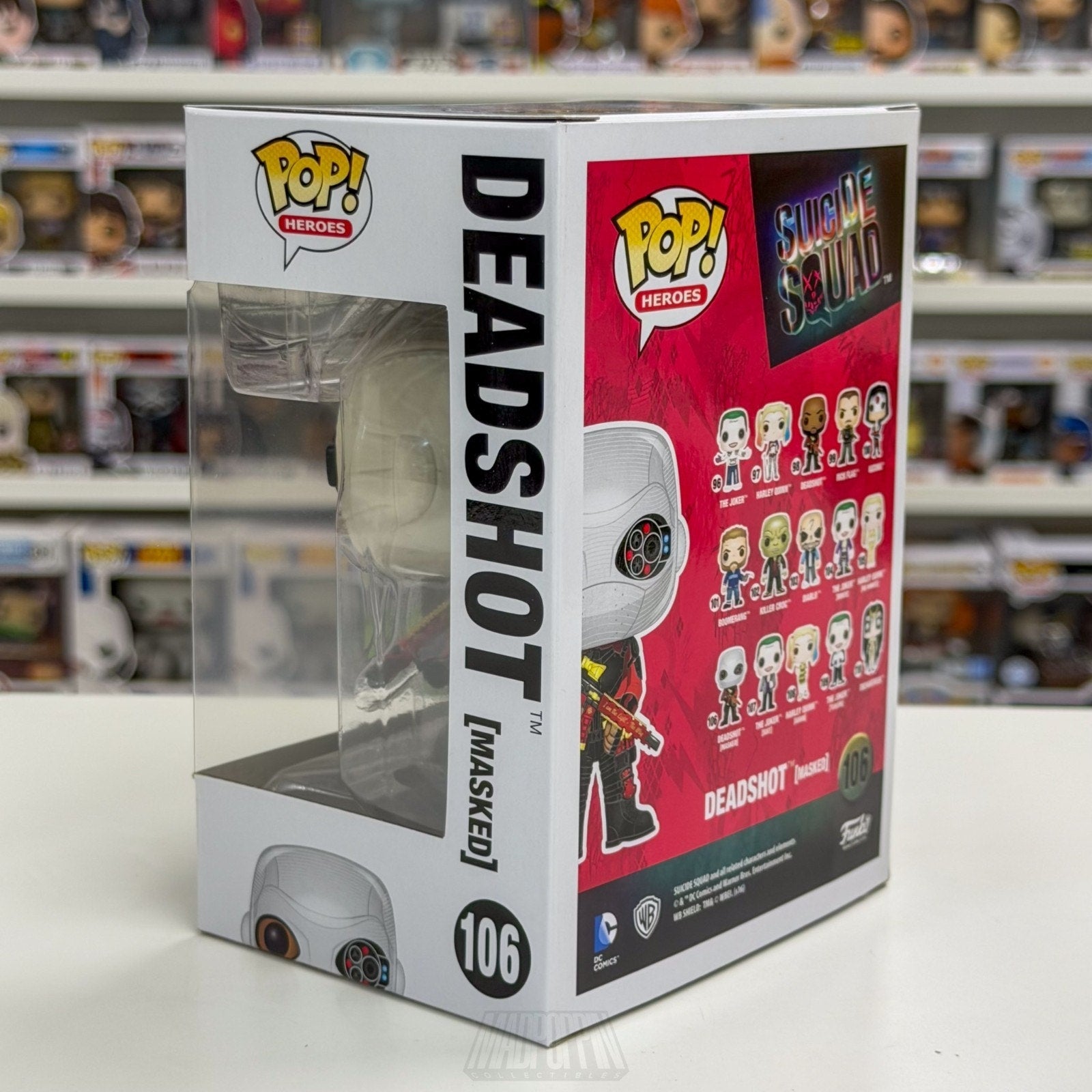 Funko Pop DC Heroes Suicide Squad Deadshot Masked 106 Mercenary Toy Vinyl Figure