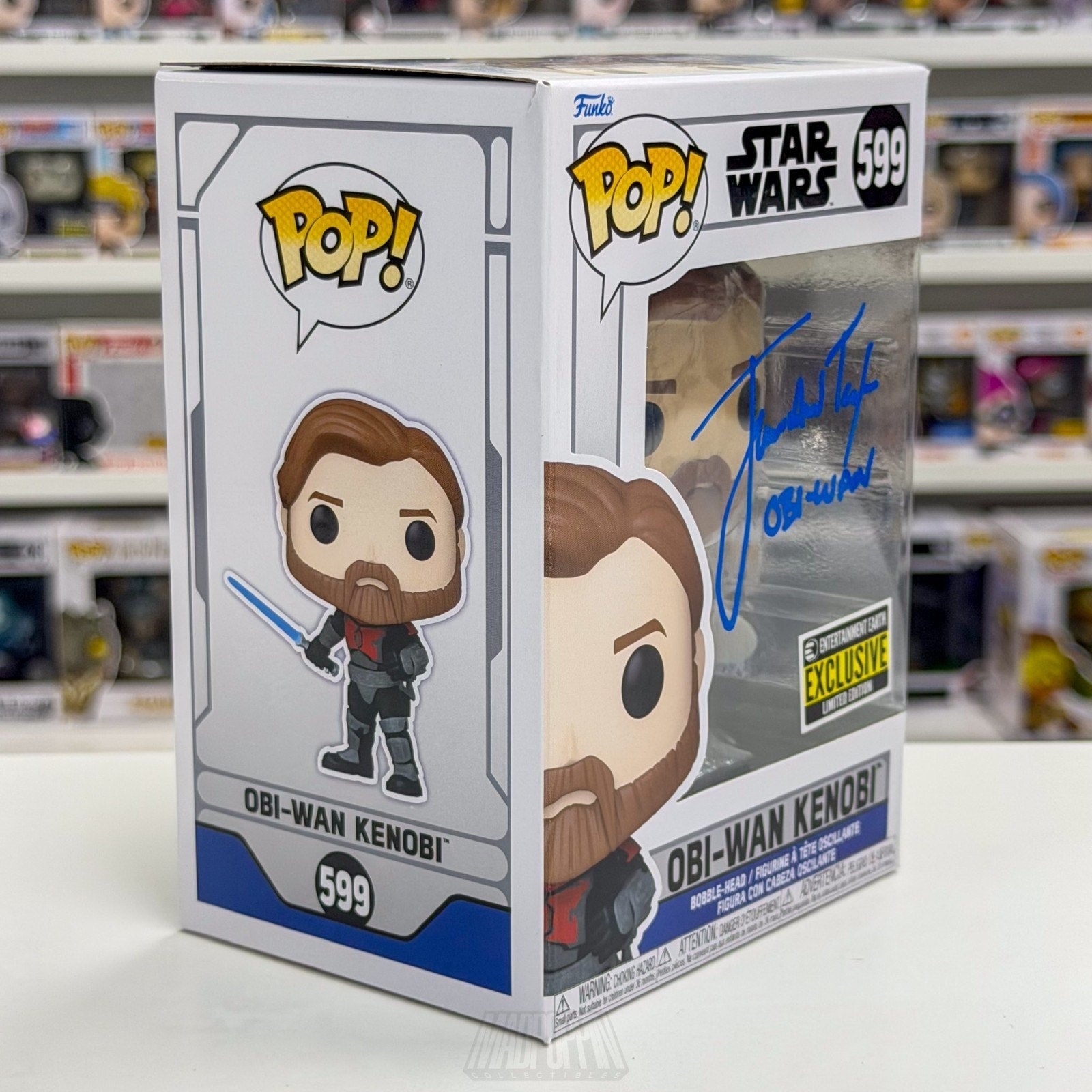 Funko Pop Star Wars Obi-Wan Kenobi Signed James Taylor 599 JSA Toy Vinyl Figure