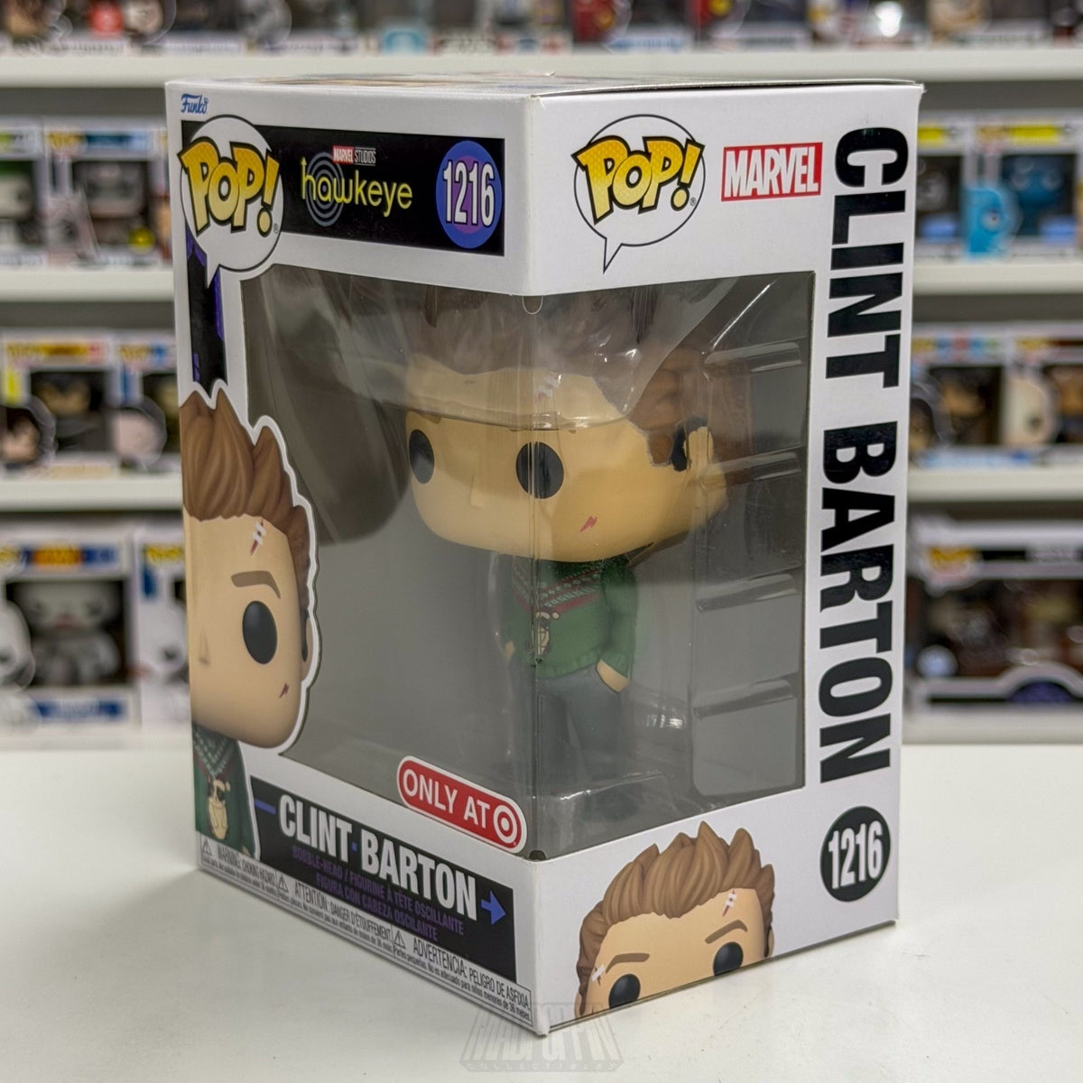 Funko Pop Marvel Hawkeye Clint Barton Christmas Sweater Target 1216 Vinyl Figure