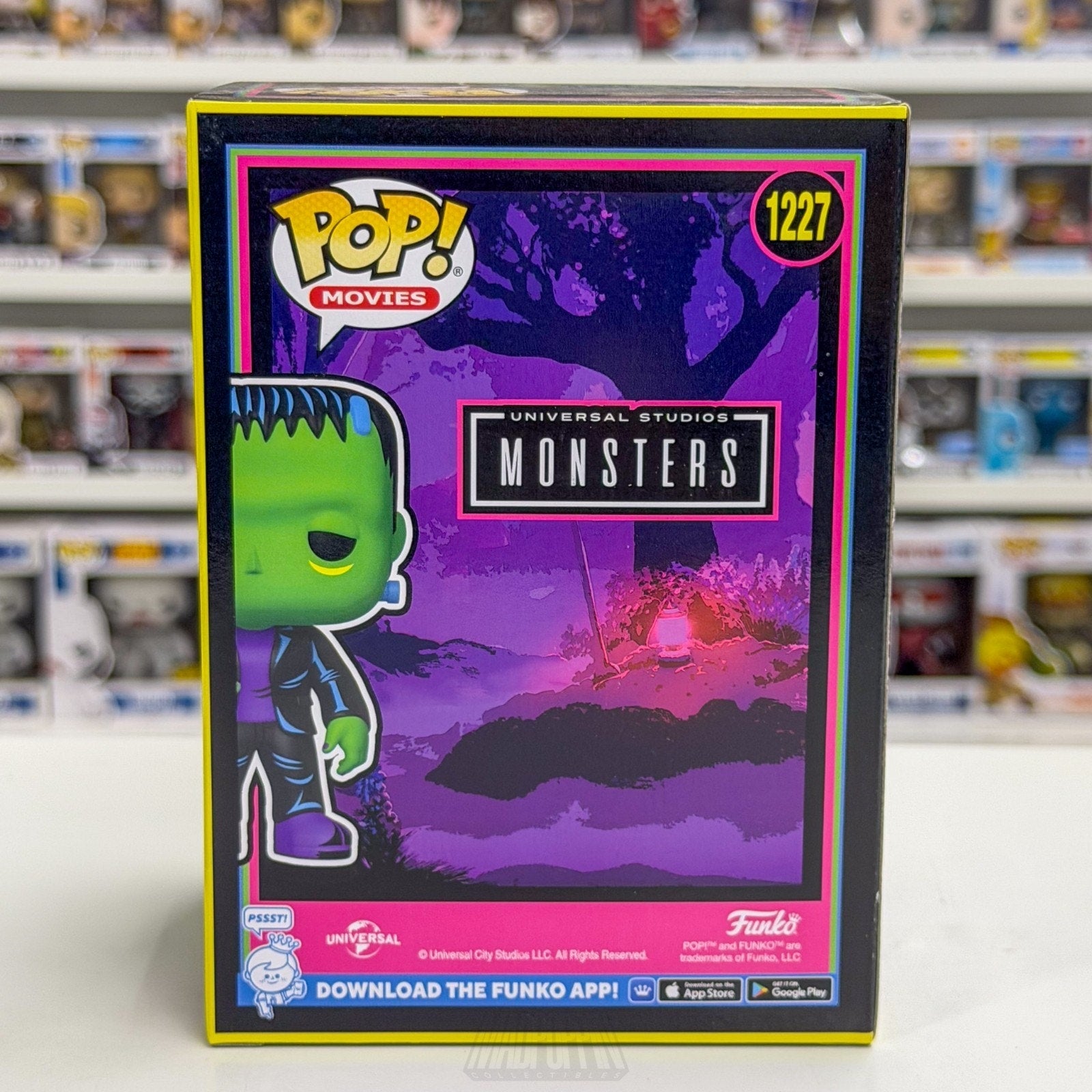 Funko Pop Movies Monsters Frankenstein Blacklight Special Edition 1227 Figure