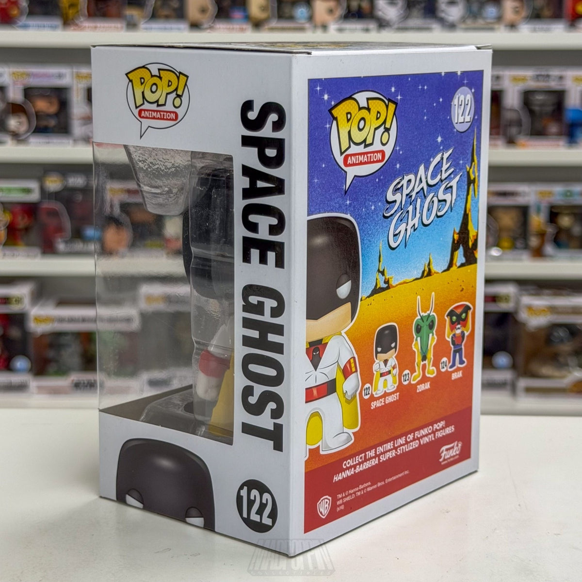 Funko Pop Animation Hanna-Barbera Space Ghost 122 Vaulted Superhero Vinyl Figure
