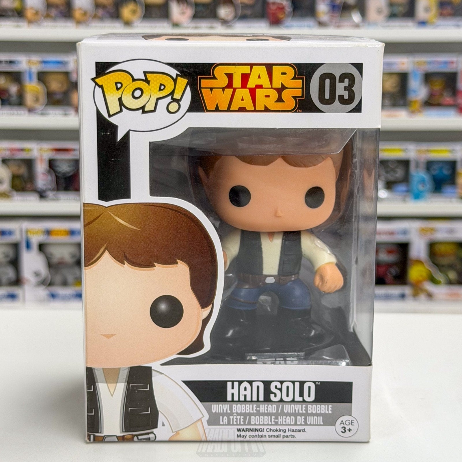 Funko Pop Star Wars Han Solo Black Box Vaulted Edition 03 Smuggler Vinyl Figure