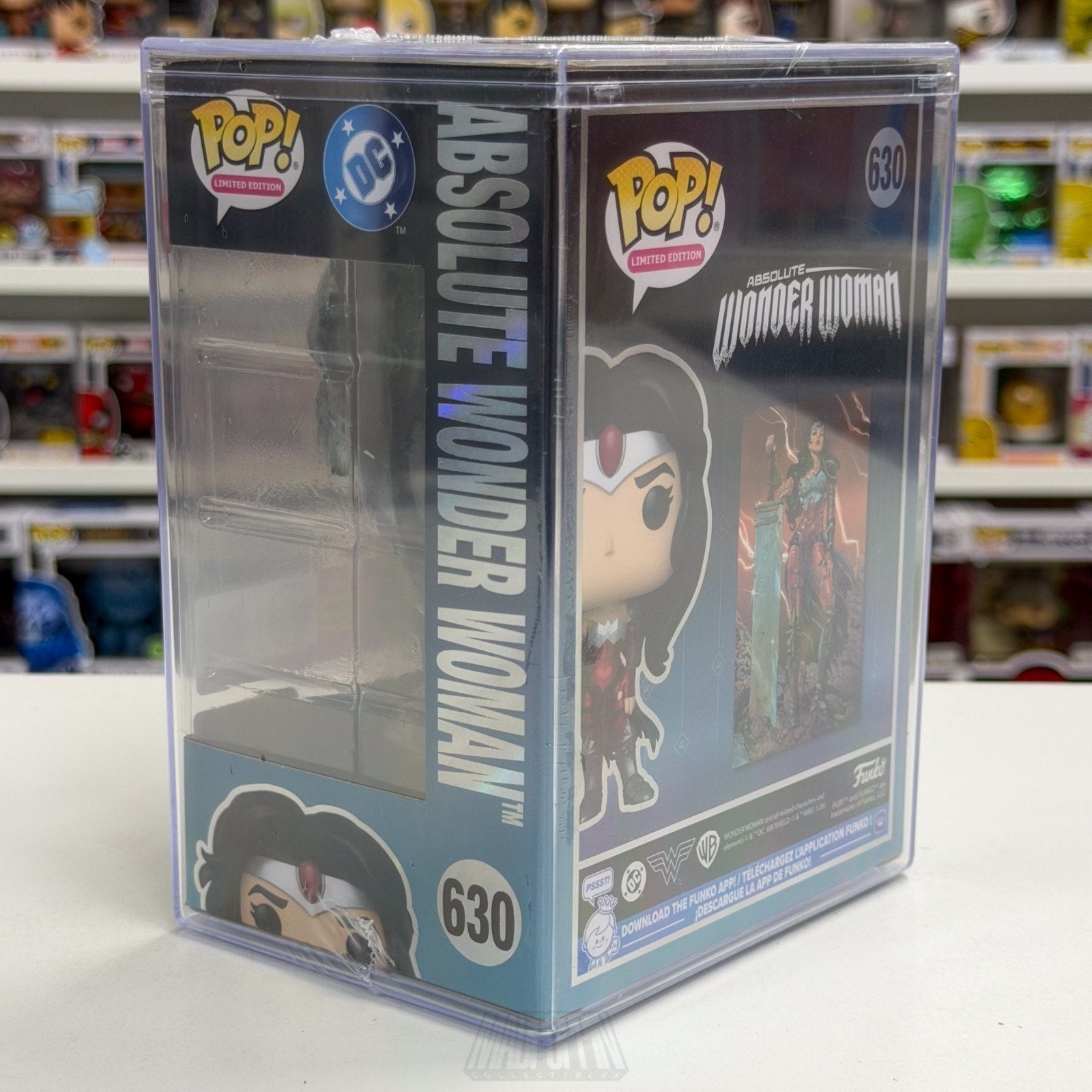 Funko Pop DC Heroes Absolute Wonder Woman 630 LE 1000 SDCC 2026 Toy CON STICKER