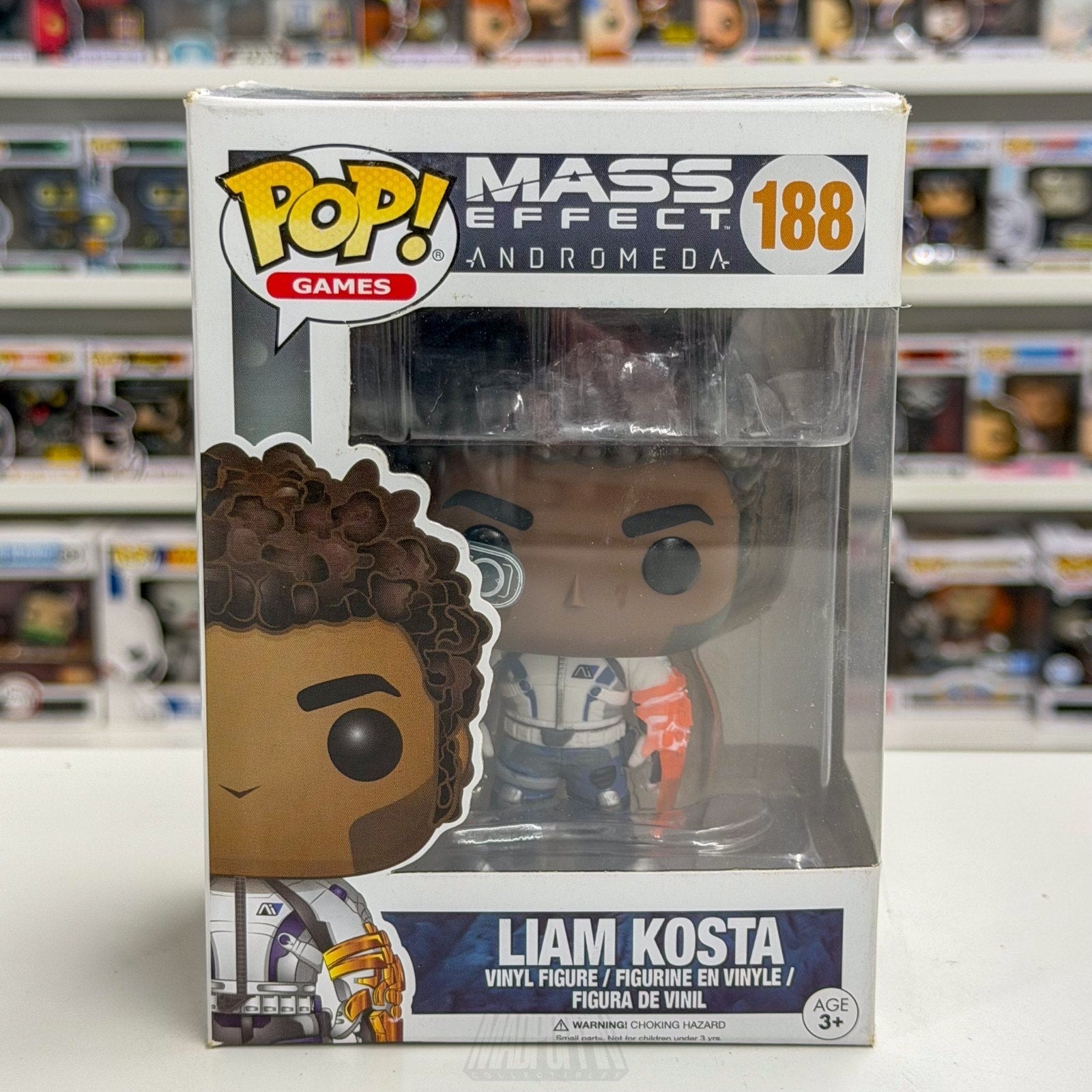 Funko Pop Video Games Mass Effect Andromeda Liam Kosta 188 Sci-Fi Vinyl Figure
