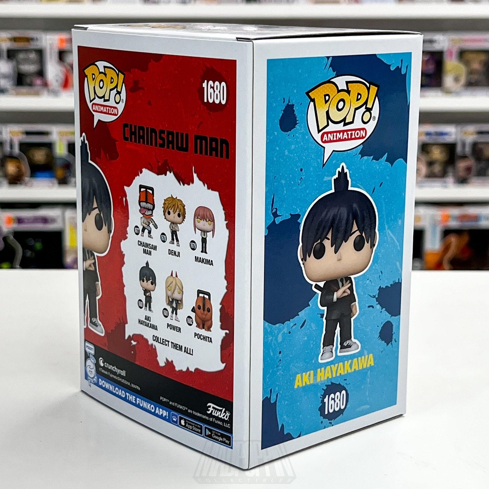 Funko Pop Anime Chainsaw Man Aki Hayakawa 1680 Japan Manga Hunter Vinyl Figure
