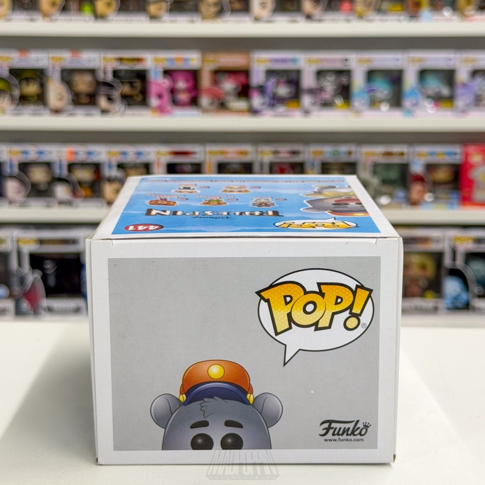 Funko Pop Disney Tailspin Baloo Flocked Target Excl 441 Bear Pilot Vinyl Figure