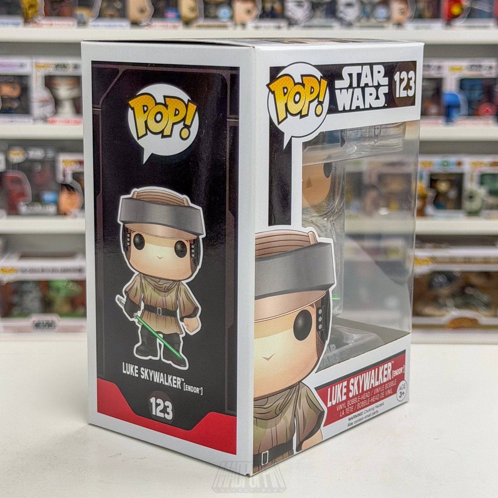 Funko Pop Star Wars Return of the Jedi Luke Skywalker Endor 123 Toy Vinyl Figure