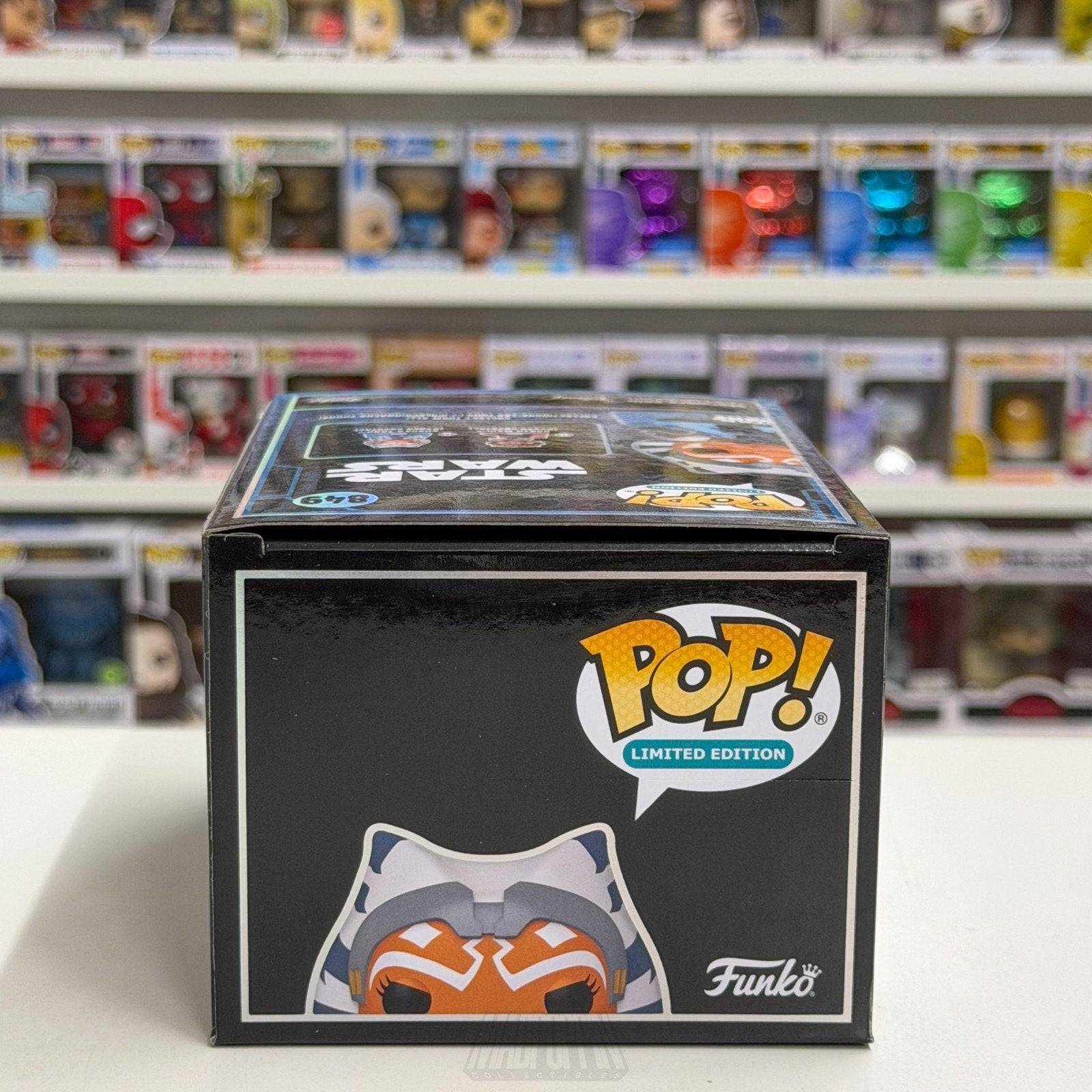 Funko Pop Star Wars Ahsoka Tano Kyber Crystal 849 SDCC 2026 LE 9500 CON STICKER