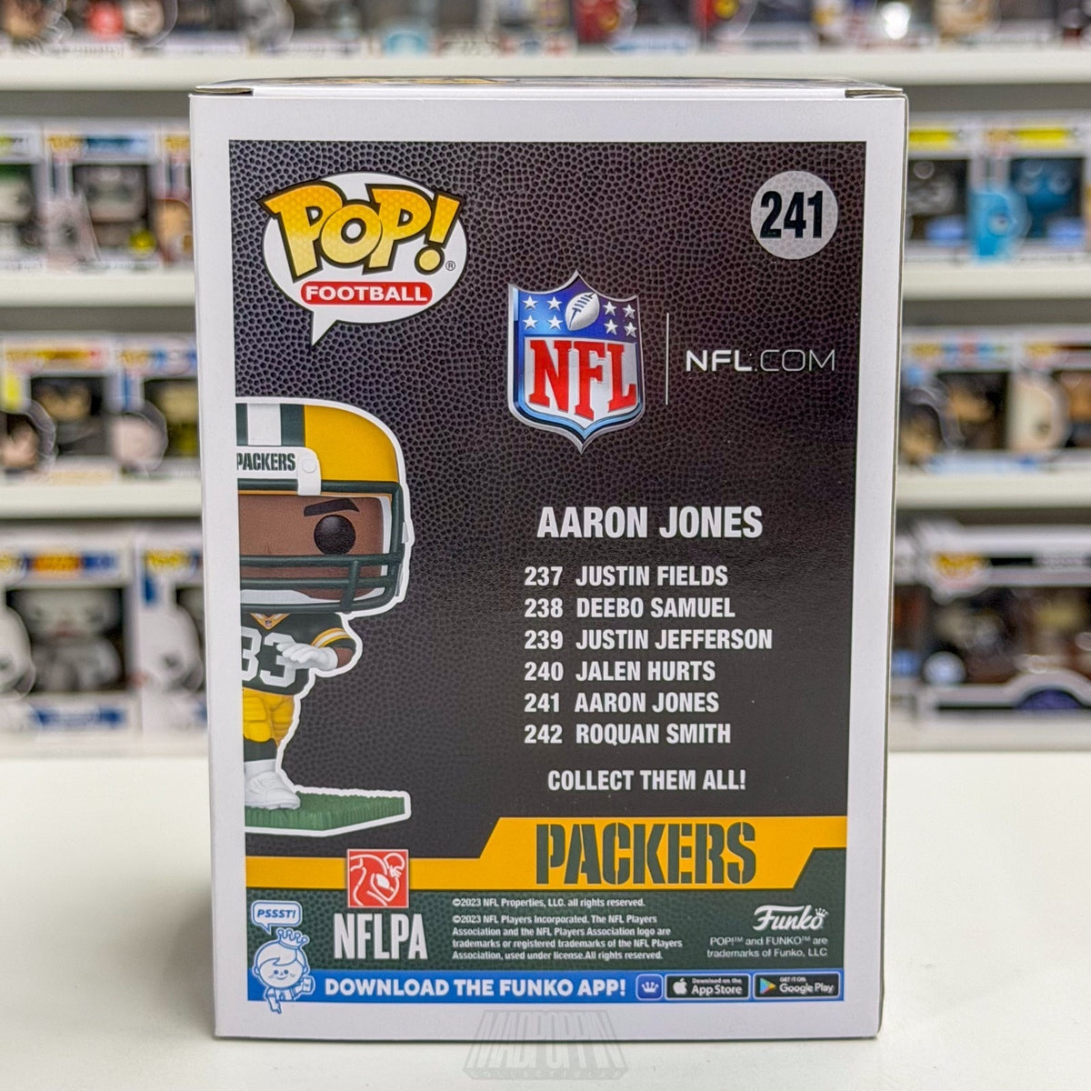 Funko Pop NFL Football Green Bay Packers Aaron Jones 241 Running Back Toy Figure