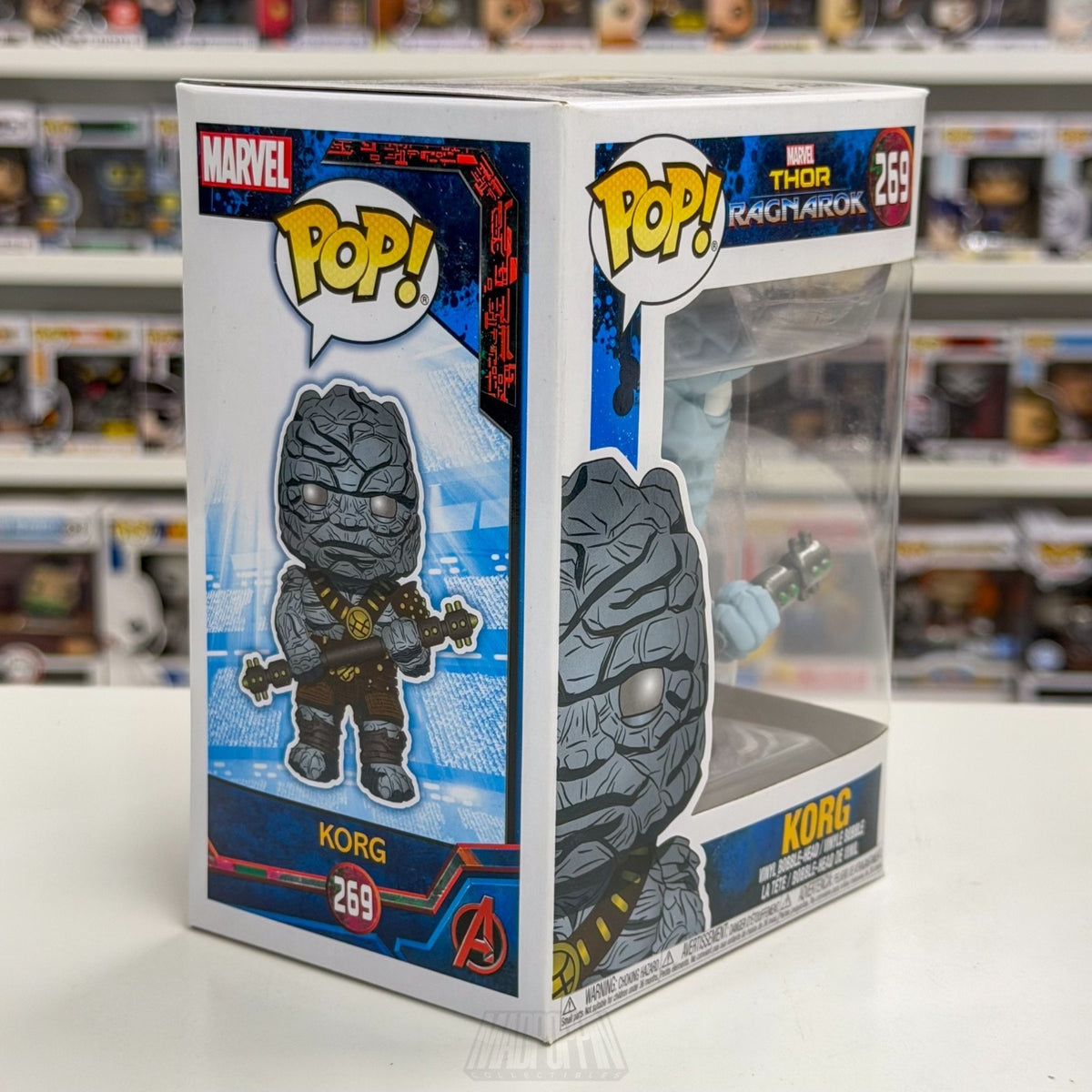 Funko Pop Marvel Thor Ragnarok Korg 269 Kronan Warrior Sakaar Toy Vinyl Figure
