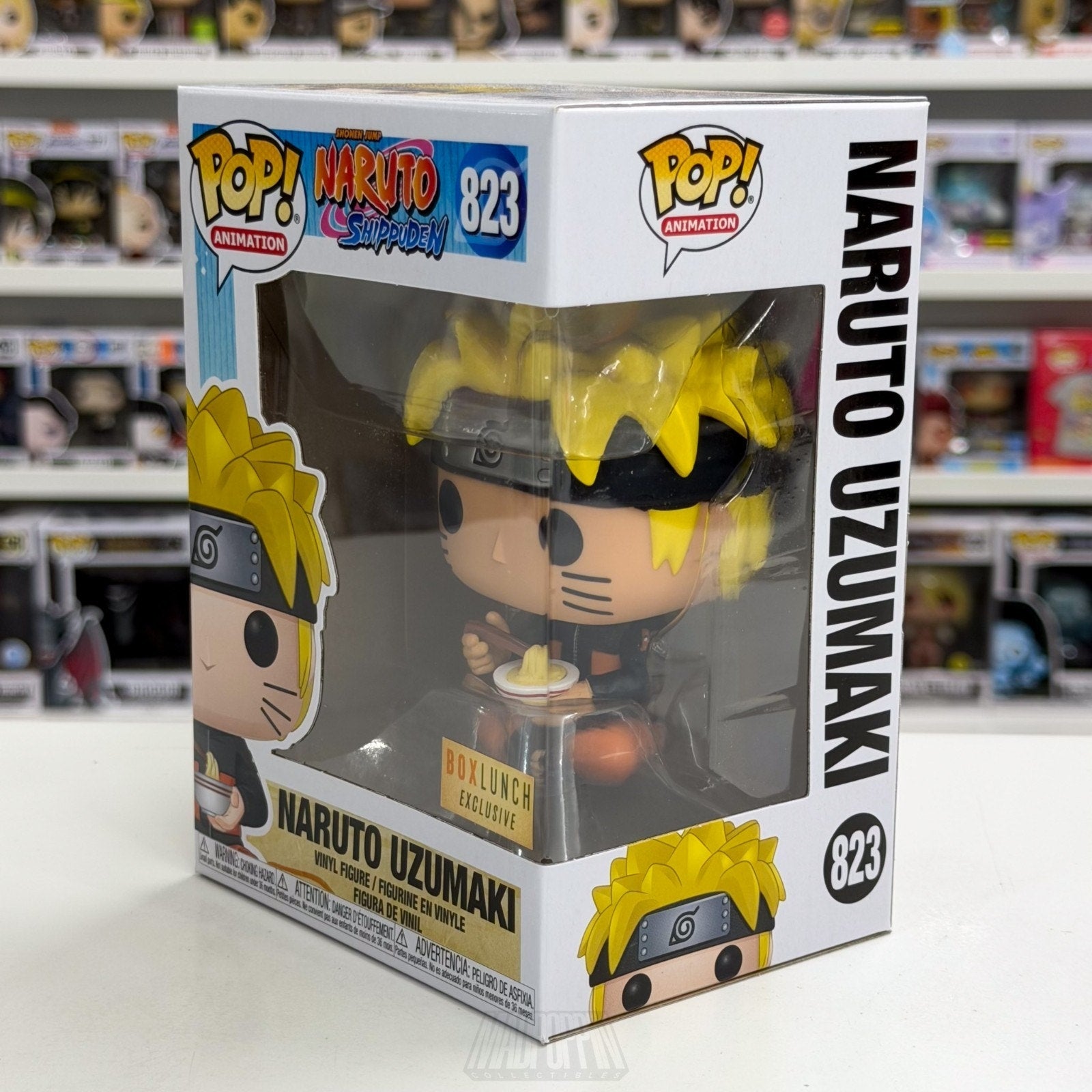 Funko Pop Anime Naruto Uzumaki Eating Noodles BoxLunch 823 Manga Vinyl Figure
