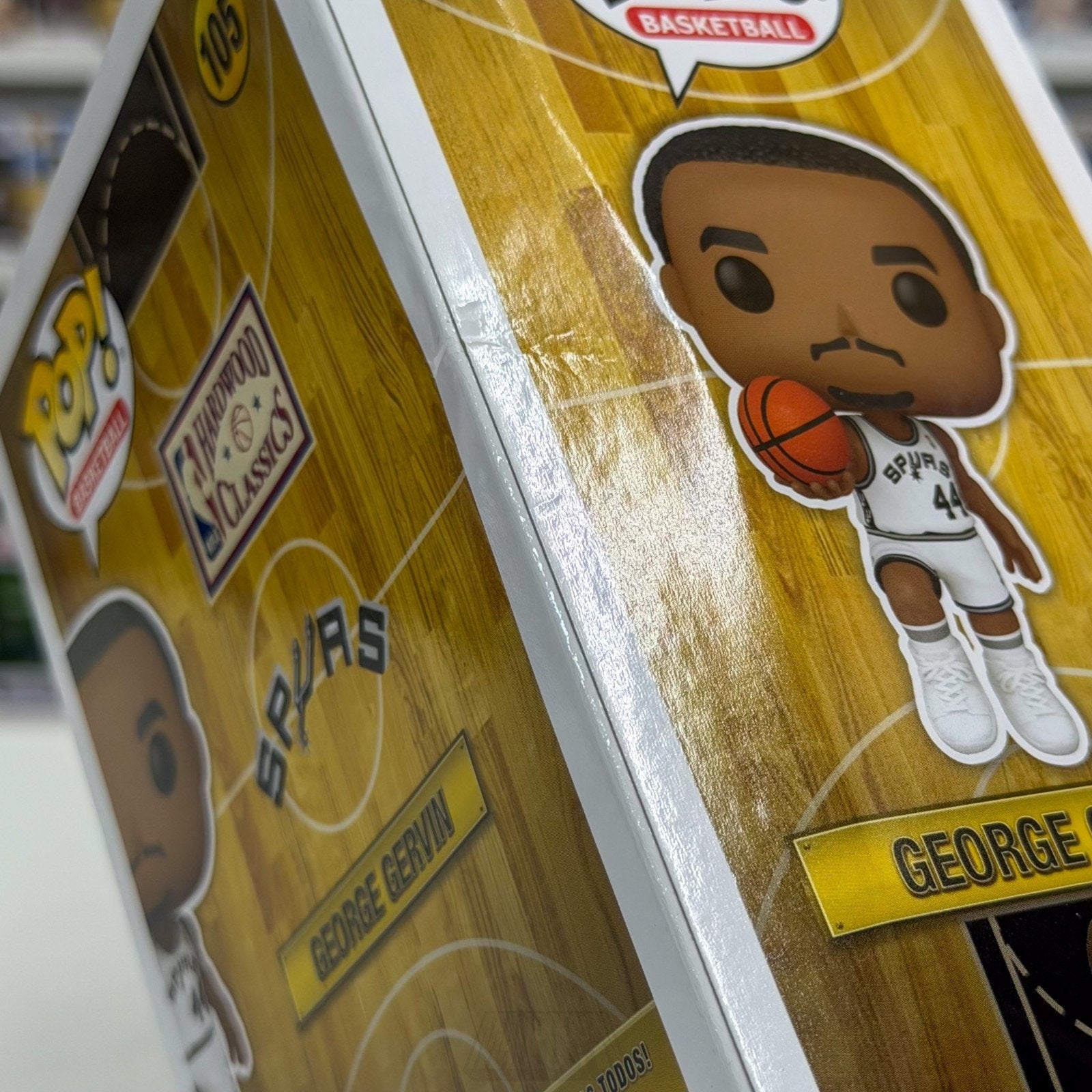 Funko Pop NBA Basketball San Antonio Spurs George Gervin 105 Legend Vinyl Figure