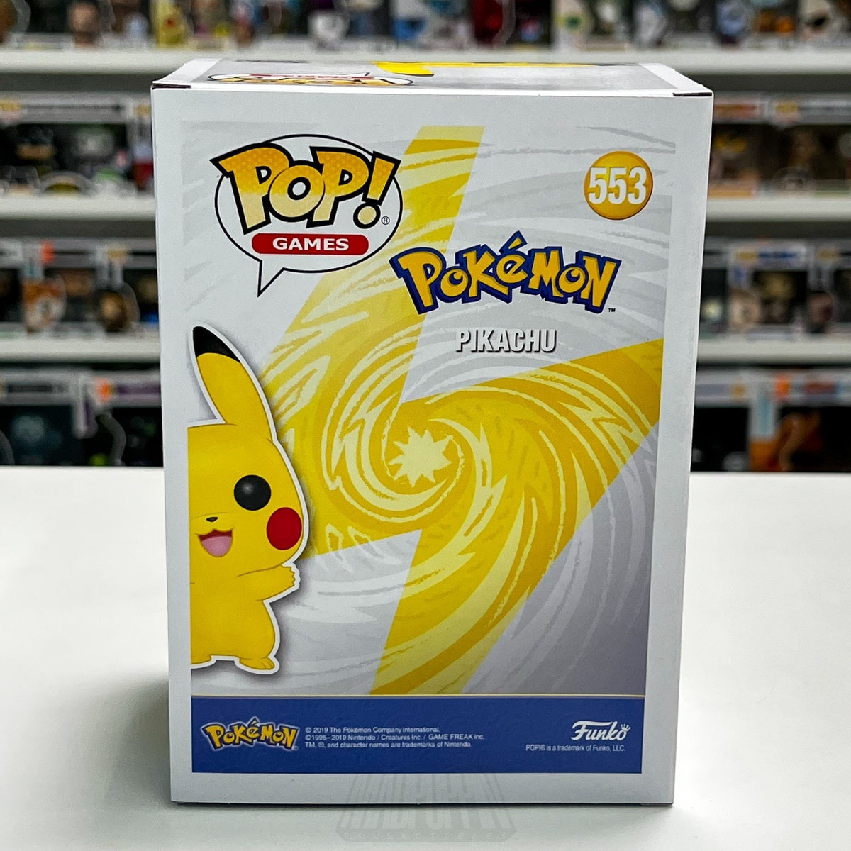 Funko Pop Games Pokemon Pikachu BOX ONLY NO FIGURE NO INSERT Mint TCG Japanese
